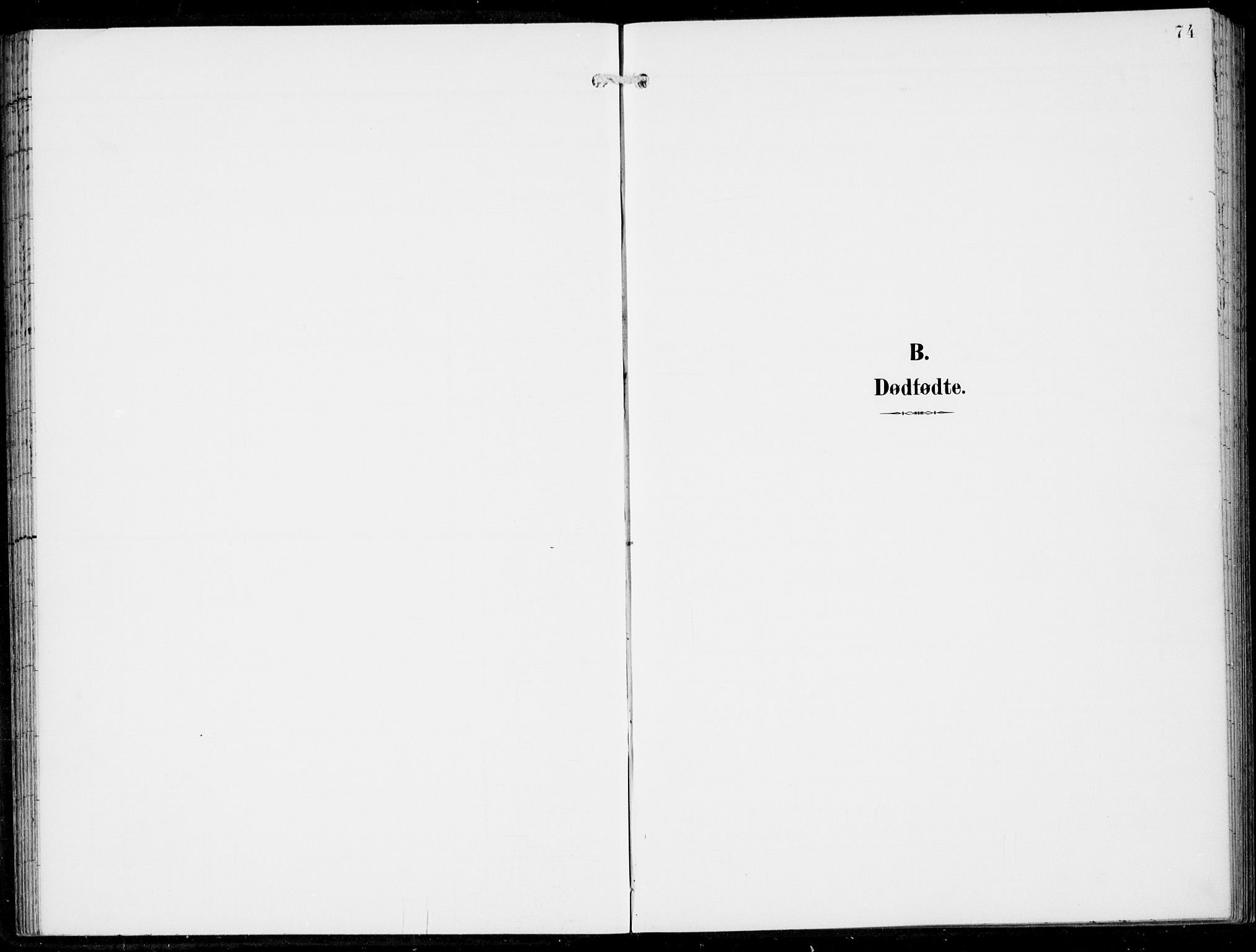 Haus sokneprestembete, SAB/A-75601/H/Haa: Parish register (official) no. B  2, 1899-1912, p. 74