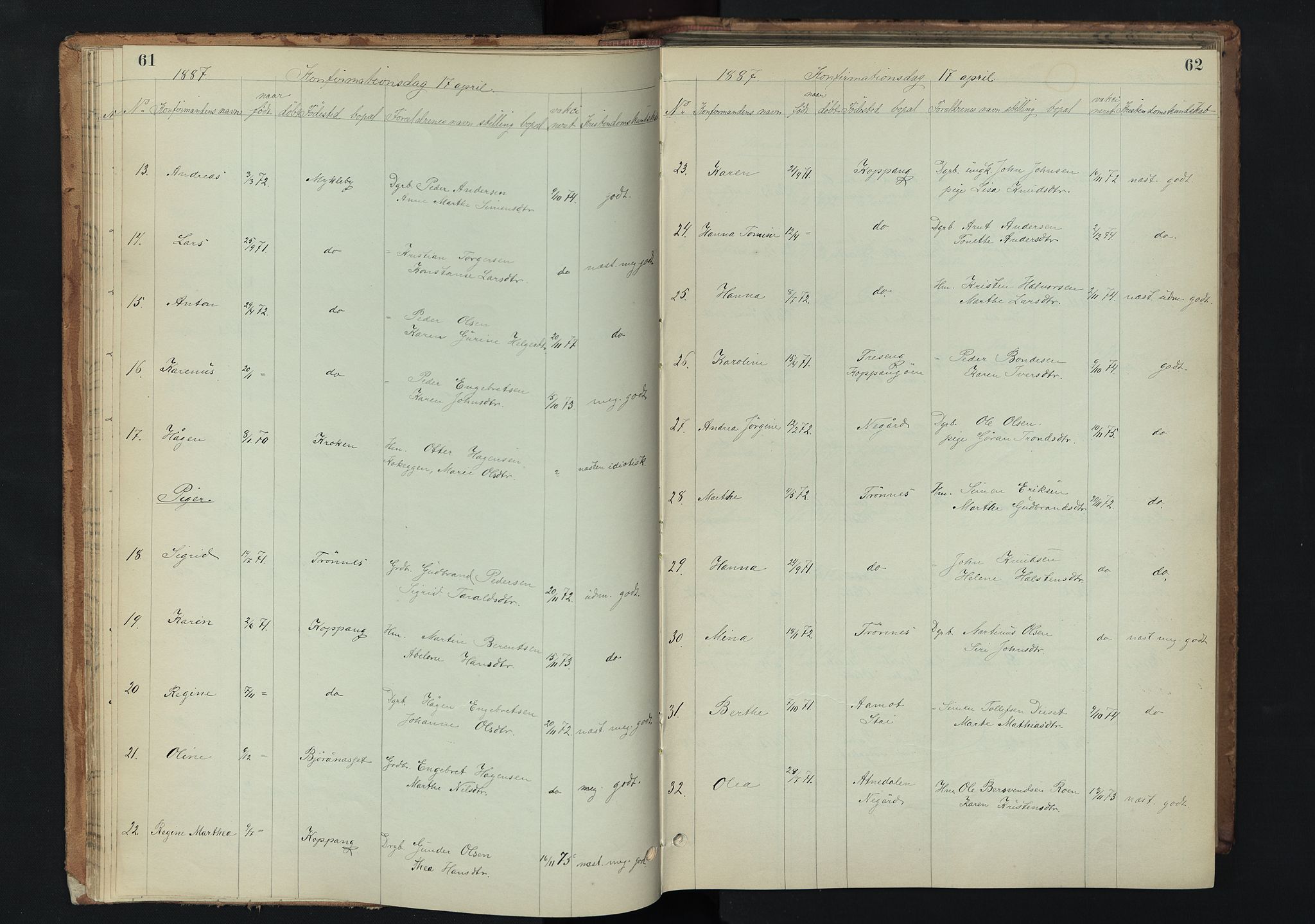 Stor-Elvdal prestekontor, AV/SAH-PREST-052/H/Ha/Hab/L0002: Parish register (copy) no. 2, 1860-1894, p. 61-62