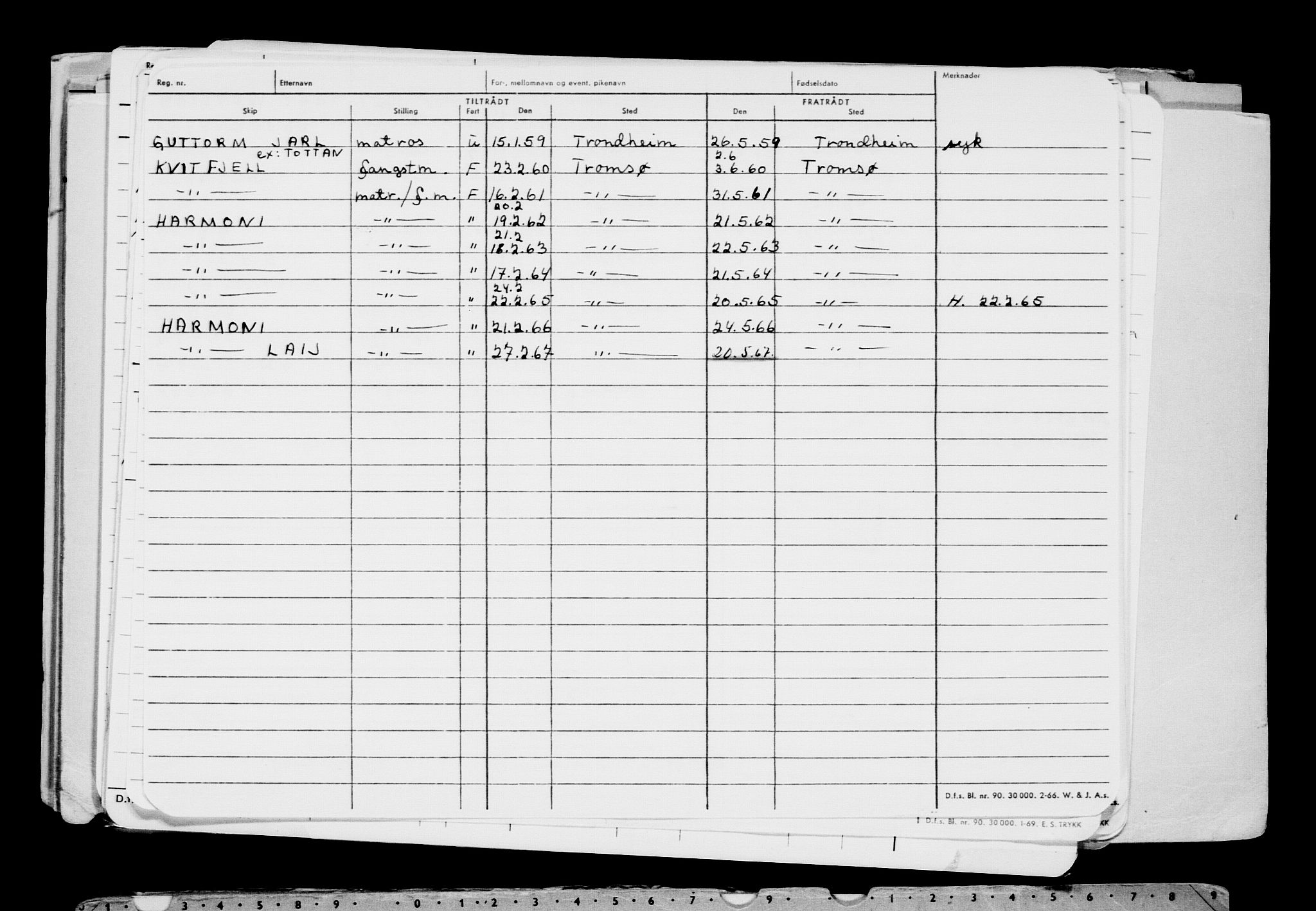 Direktoratet for sjømenn, AV/RA-S-3545/G/Gb/L0203: Hovedkort, 1922, p. 439