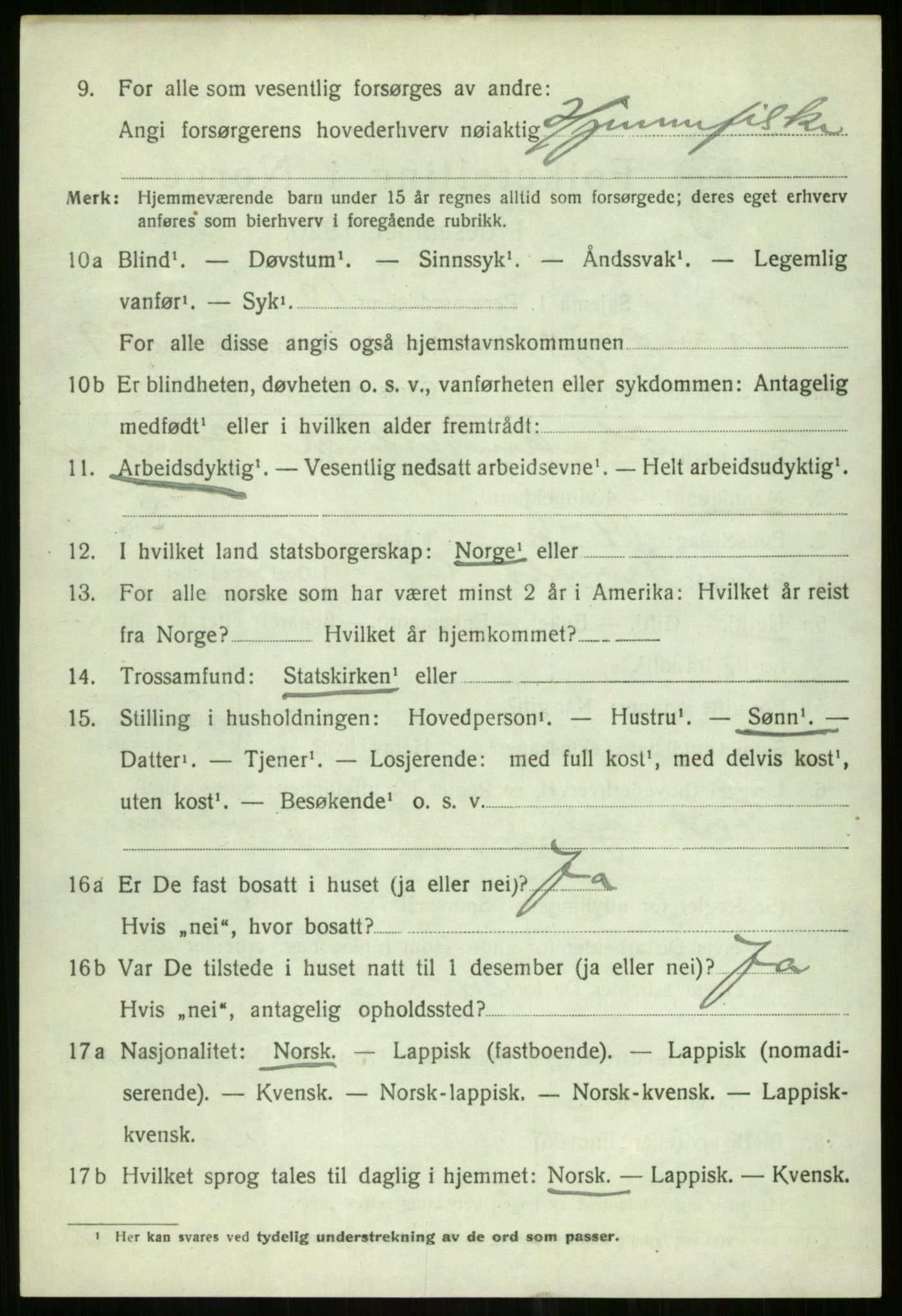 SATØ, 1920 census for Tromsøysund, 1920, p. 13655