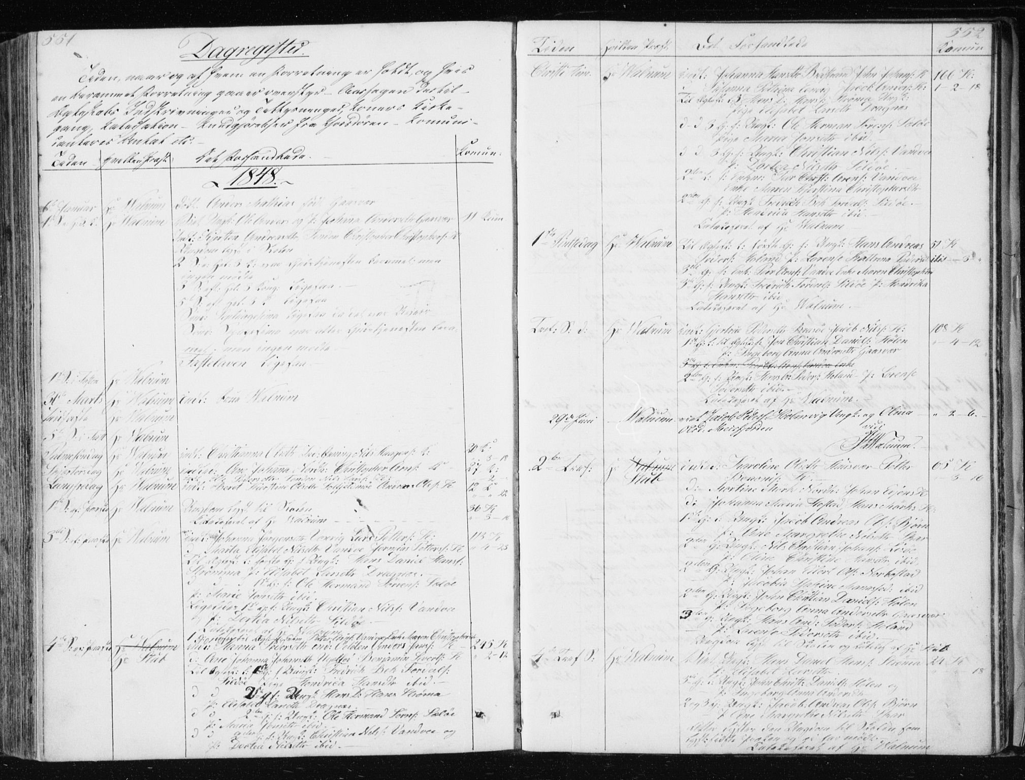 Ministerialprotokoller, klokkerbøker og fødselsregistre - Nordland, SAT/A-1459/834/L0511: Parish register (copy) no. 834C02, 1848-1862, p. 551-552