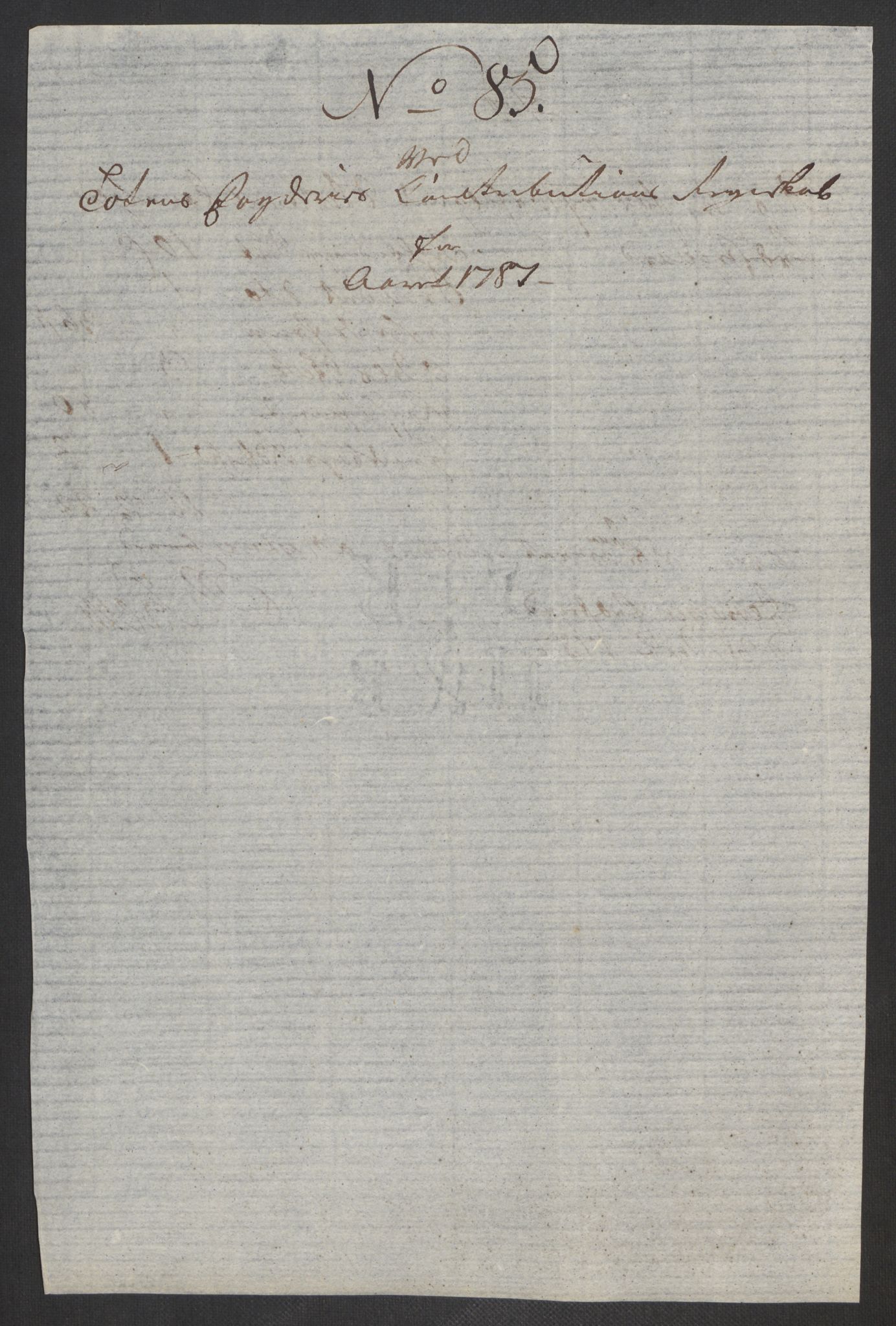 Rentekammeret inntil 1814, Reviderte regnskaper, Fogderegnskap, RA/EA-4092/R19/L1374: Fogderegnskap Toten, Hadeland og Vardal, 1787, p. 262