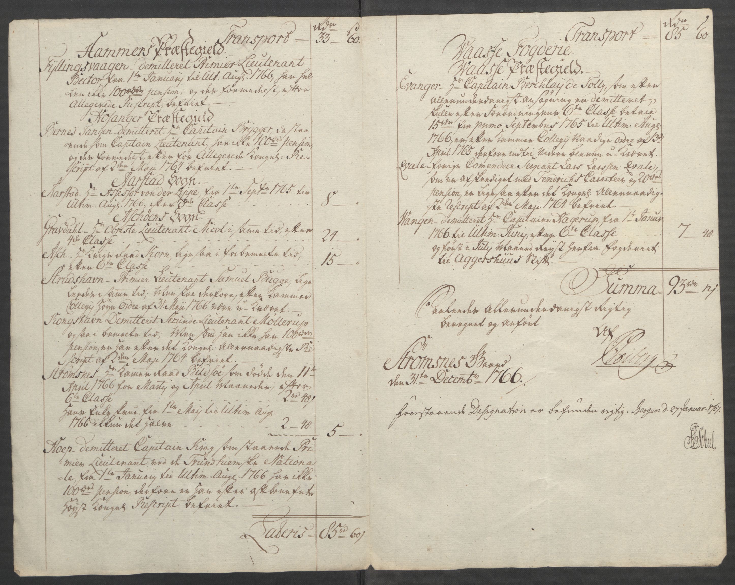 Rentekammeret inntil 1814, Reviderte regnskaper, Fogderegnskap, RA/EA-4092/R51/L3303: Ekstraskatten Nordhordland og Voss, 1762-1772, p. 123