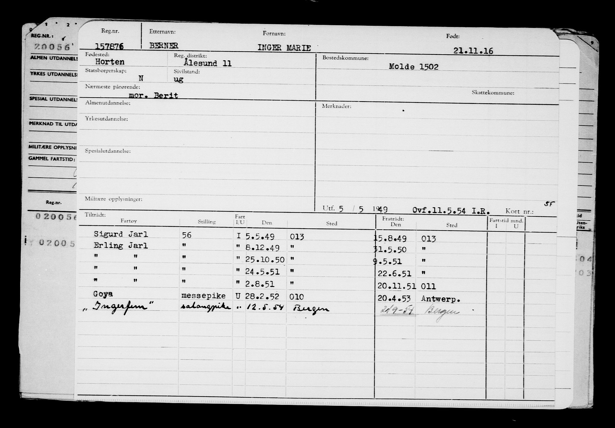 Direktoratet for sjømenn, AV/RA-S-3545/G/Gb/L0144: Hovedkort, 1916, p. 104