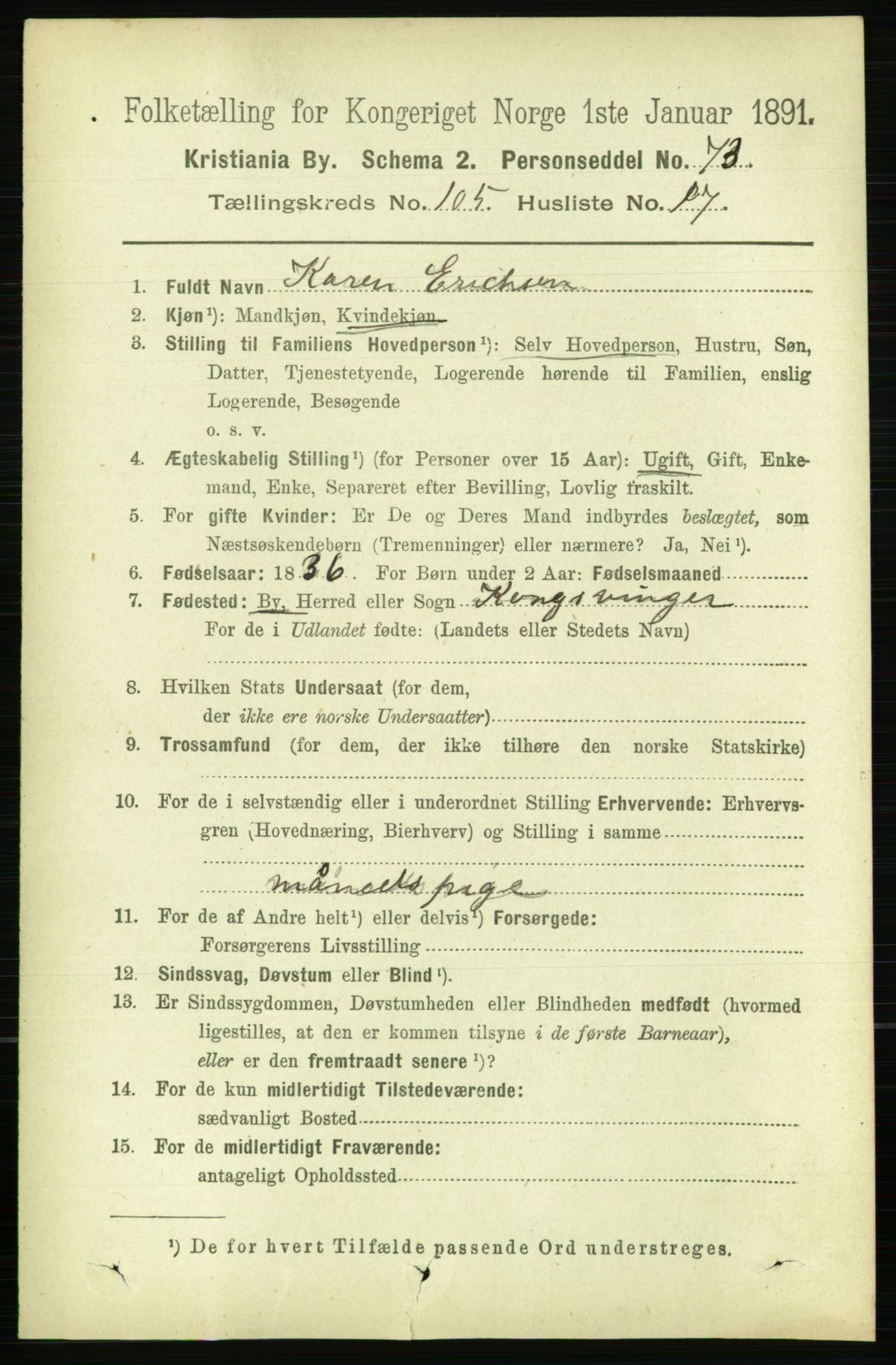 RA, 1891 census for 0301 Kristiania, 1891, p. 53556