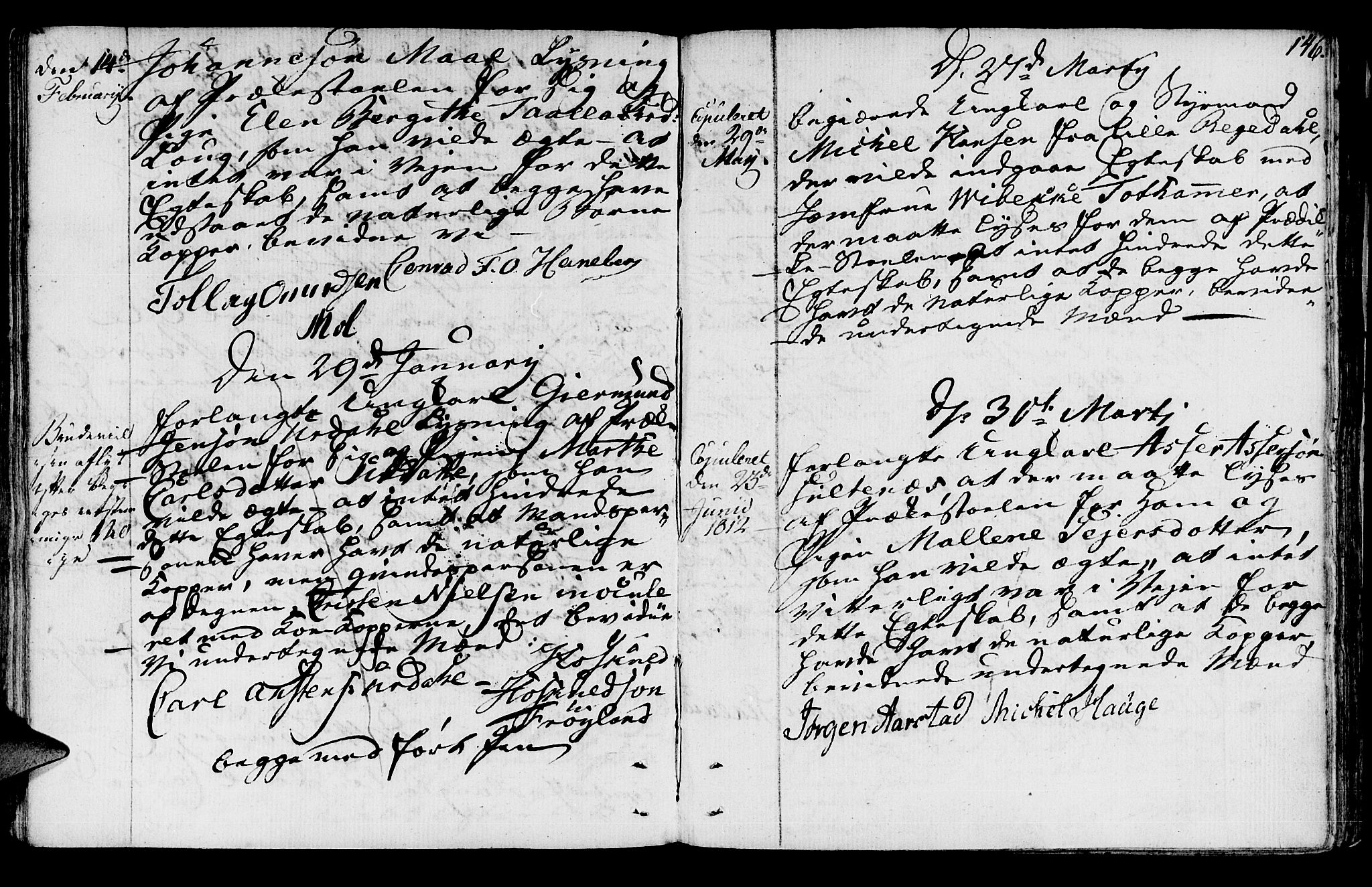 Sokndal sokneprestkontor, AV/SAST-A-101808: Parish register (official) no. A 5, 1806-1826, p. 146