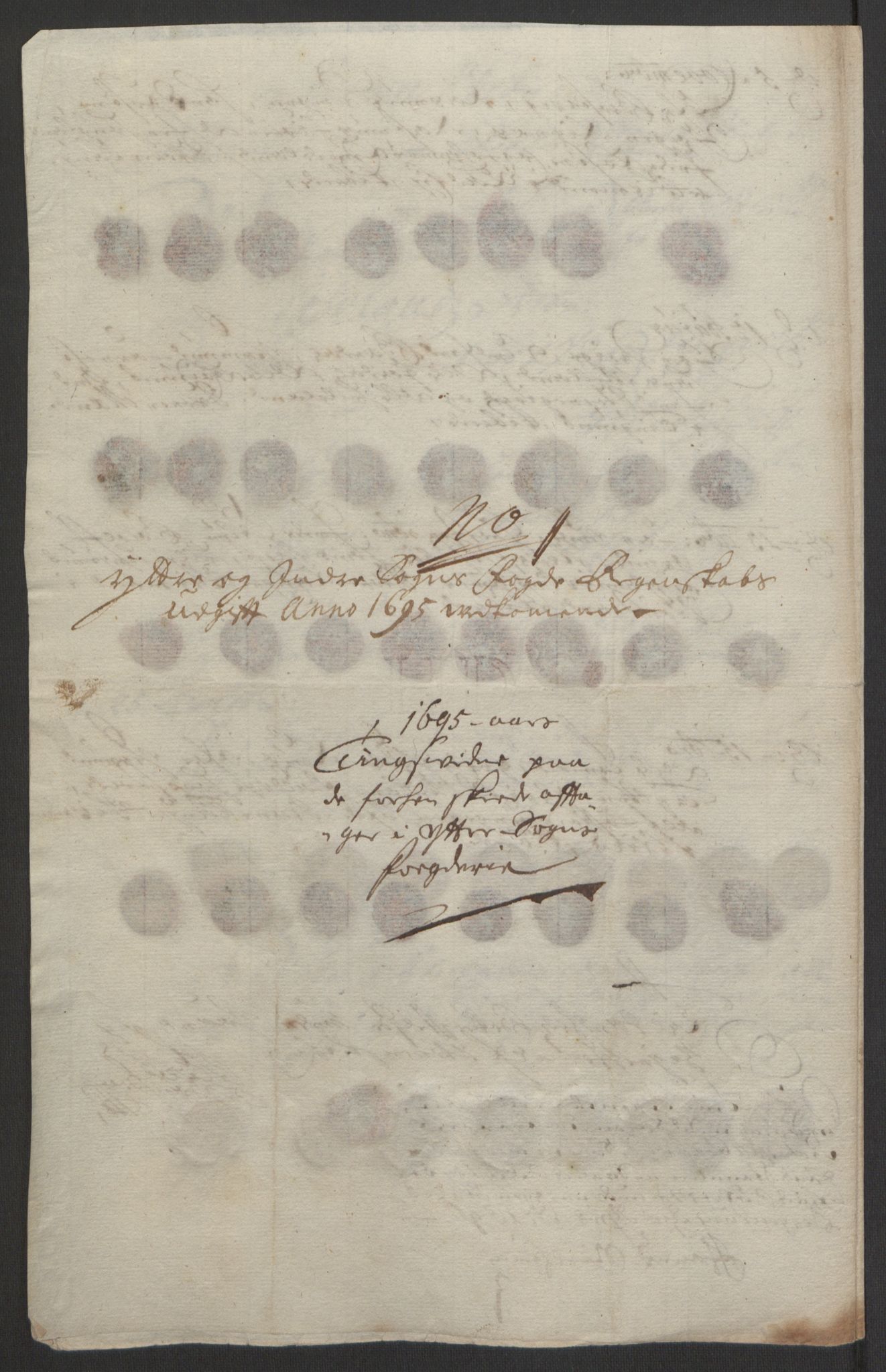 Rentekammeret inntil 1814, Reviderte regnskaper, Fogderegnskap, AV/RA-EA-4092/R52/L3308: Fogderegnskap Sogn, 1695, p. 337