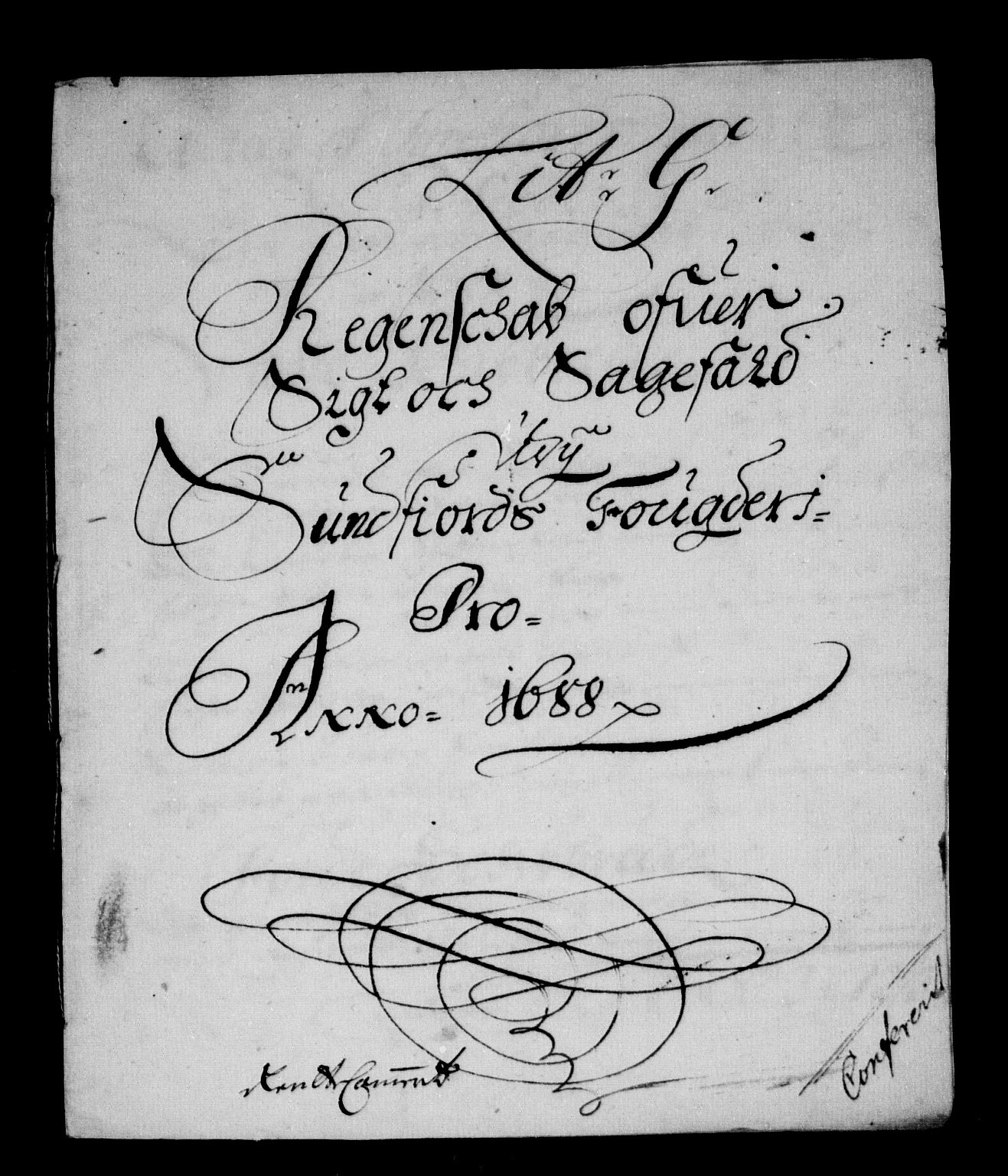 Rentekammeret inntil 1814, Reviderte regnskaper, Stiftamtstueregnskaper, Bergen stiftamt, AV/RA-EA-6043/R/Rc/L0087: Bergen stiftamt, 1688