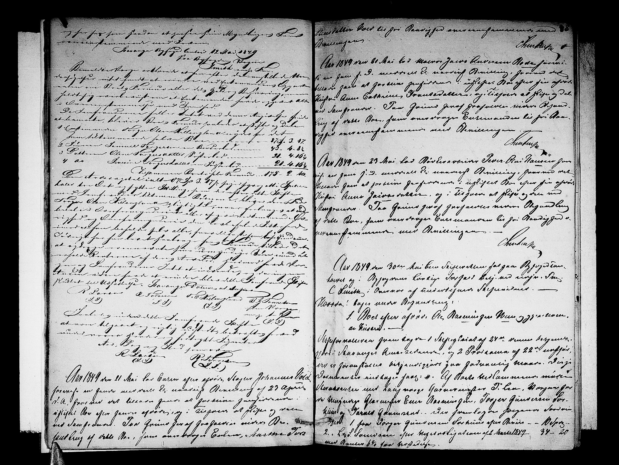 Stavanger byfogd, AV/SAST-A-101408/001/5/50/503BB/L0011A: Skifteprotokoll, 1849-1858, p. 7b-8a