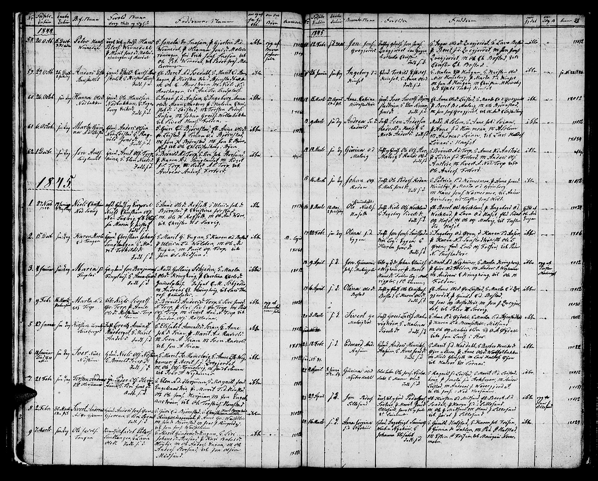 Ministerialprotokoller, klokkerbøker og fødselsregistre - Sør-Trøndelag, SAT/A-1456/616/L0421: Parish register (copy) no. 616C04, 1834-1850, p. 21