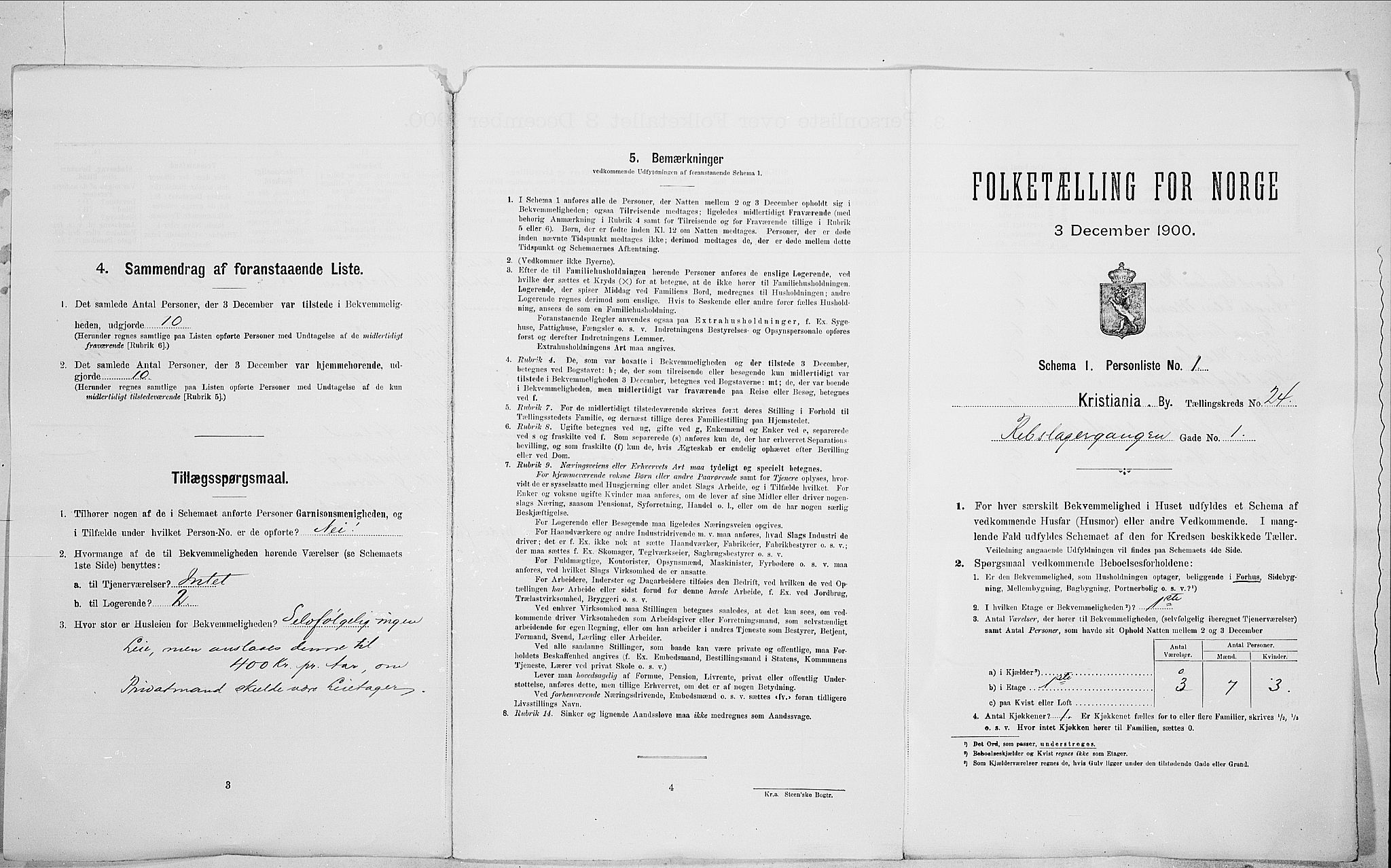 SAO, 1900 census for Kristiania, 1900, p. 74416