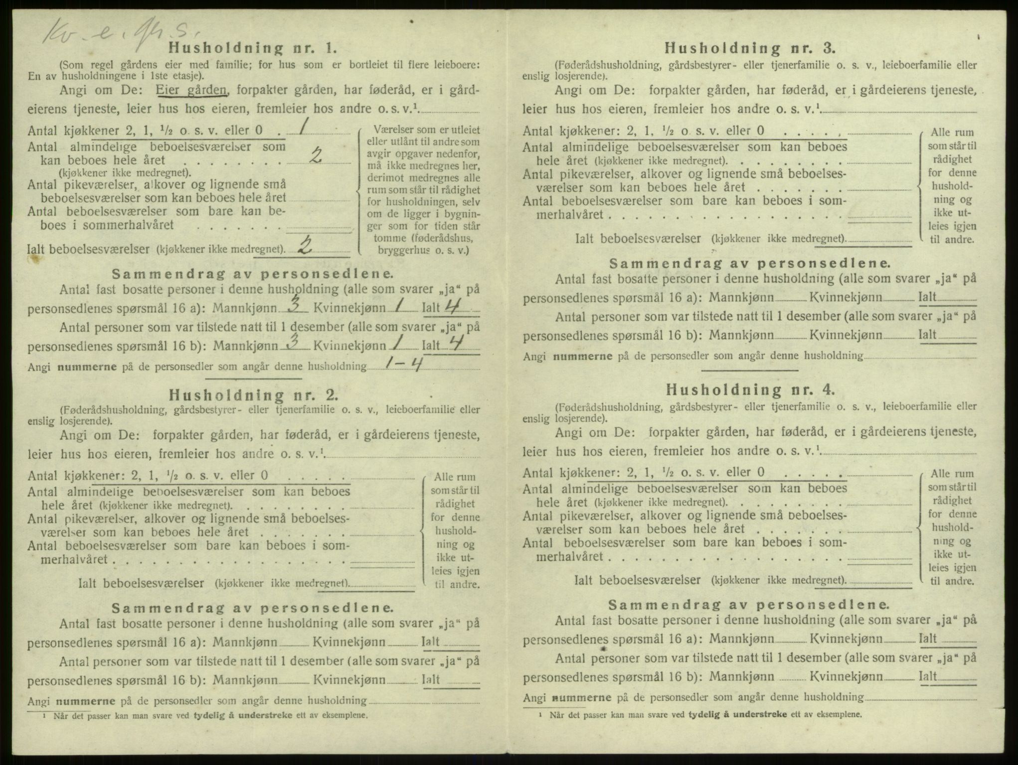 SAB, 1920 census for Manger, 1920, p. 619