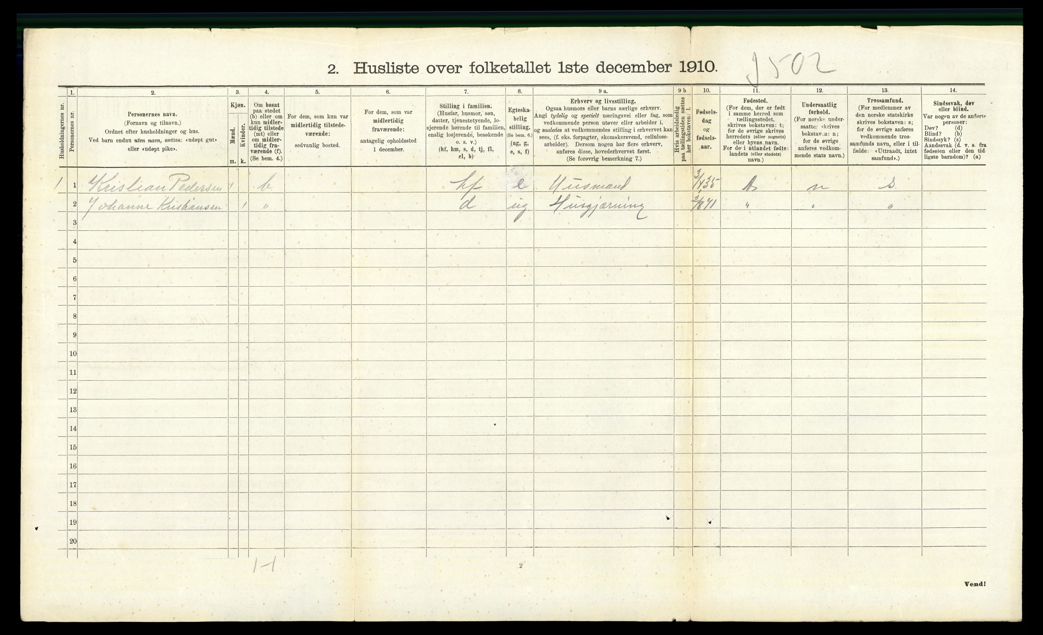 RA, 1910 census for Aker, 1910, p. 5154