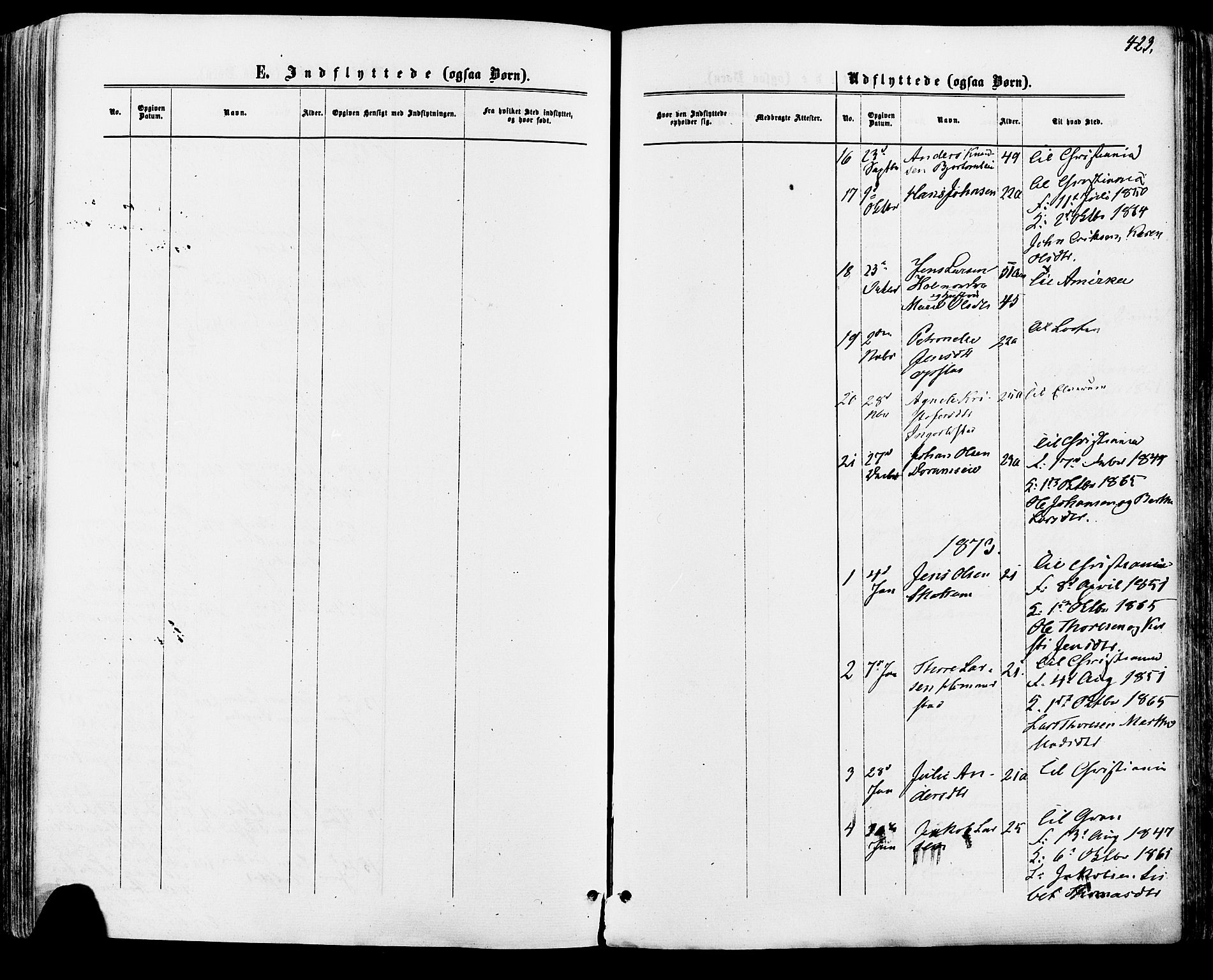 Vang prestekontor, Hedmark, AV/SAH-PREST-008/H/Ha/Haa/L0015: Parish register (official) no. 15, 1871-1885, p. 423