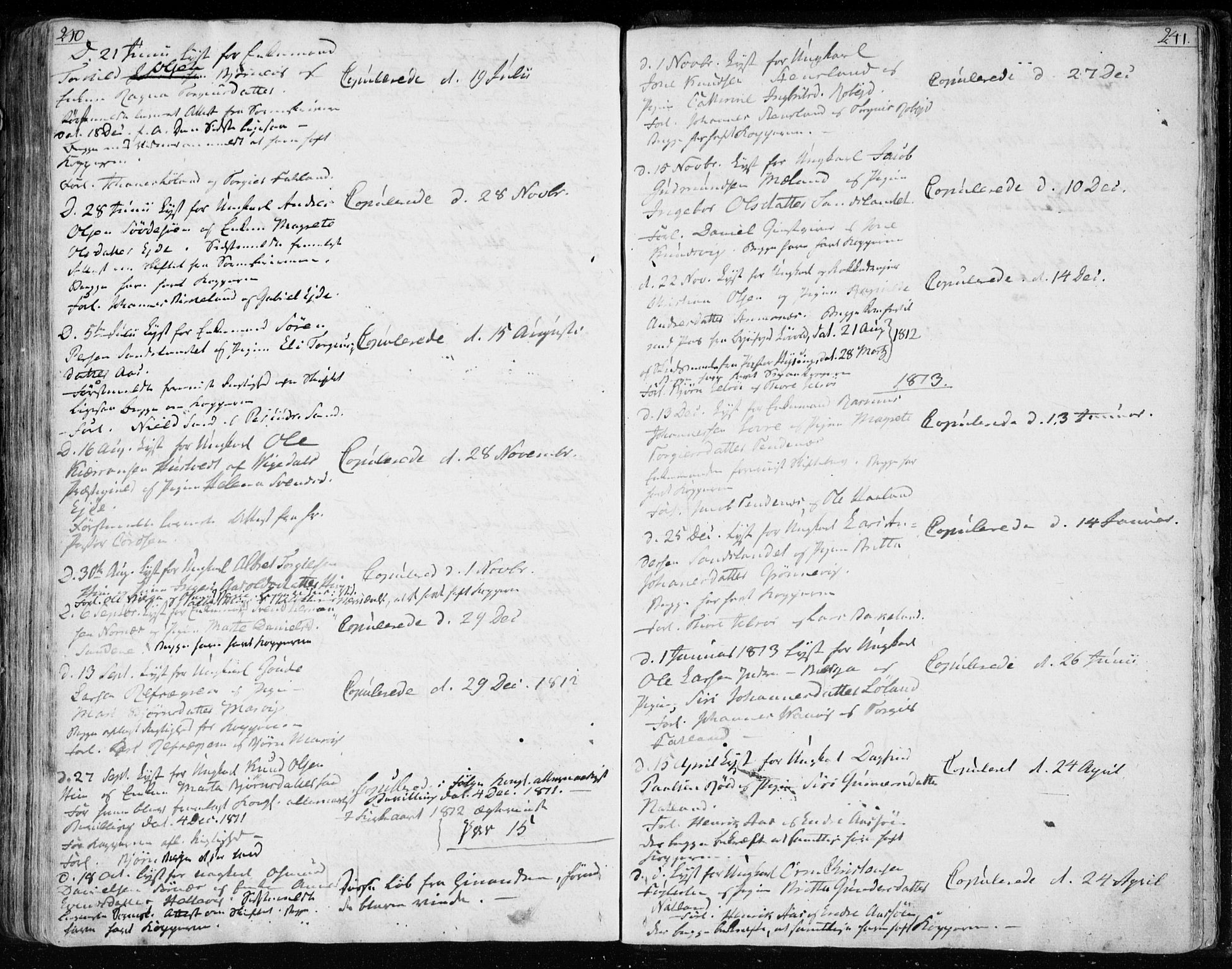 Jelsa sokneprestkontor, AV/SAST-A-101842/01/IV: Parish register (official) no. A 4, 1796-1816, p. 240-241