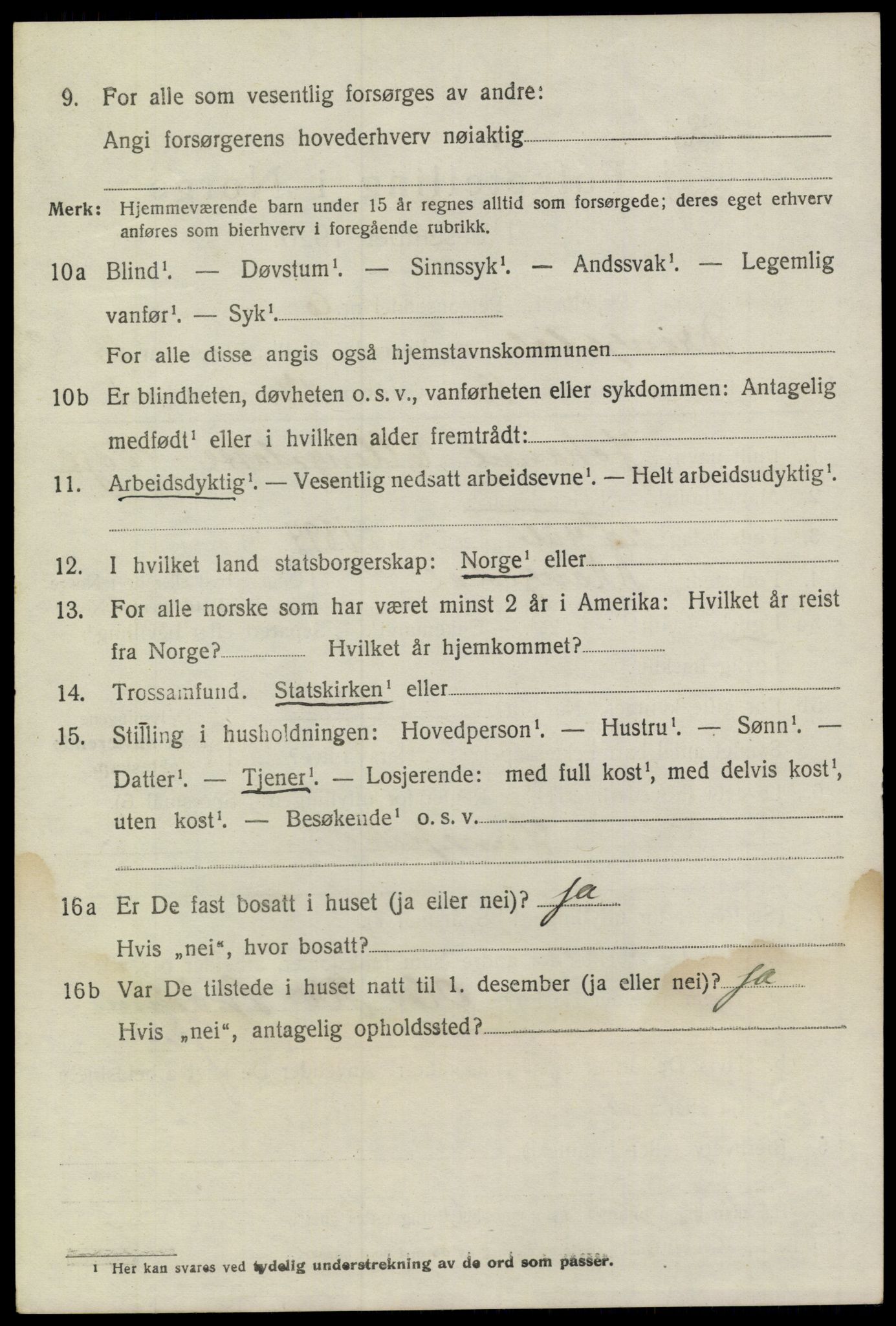 SAKO, 1920 census for Drangedal, 1920, p. 7966