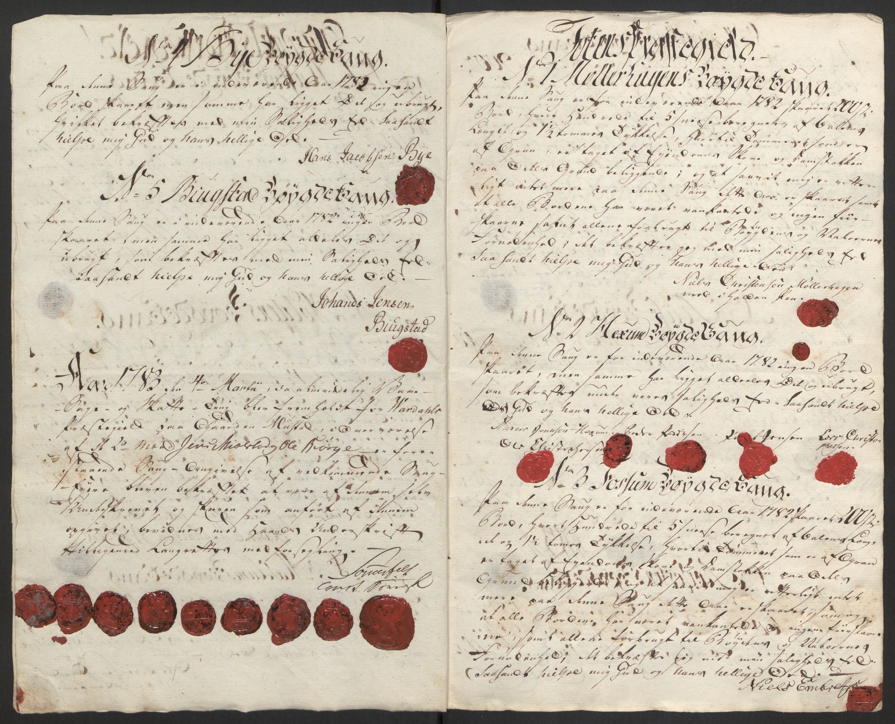 Rentekammeret inntil 1814, Reviderte regnskaper, Fogderegnskap, AV/RA-EA-4092/R19/L1369: Fogderegnskap Toten, Hadeland og Vardal, 1782, p. 83