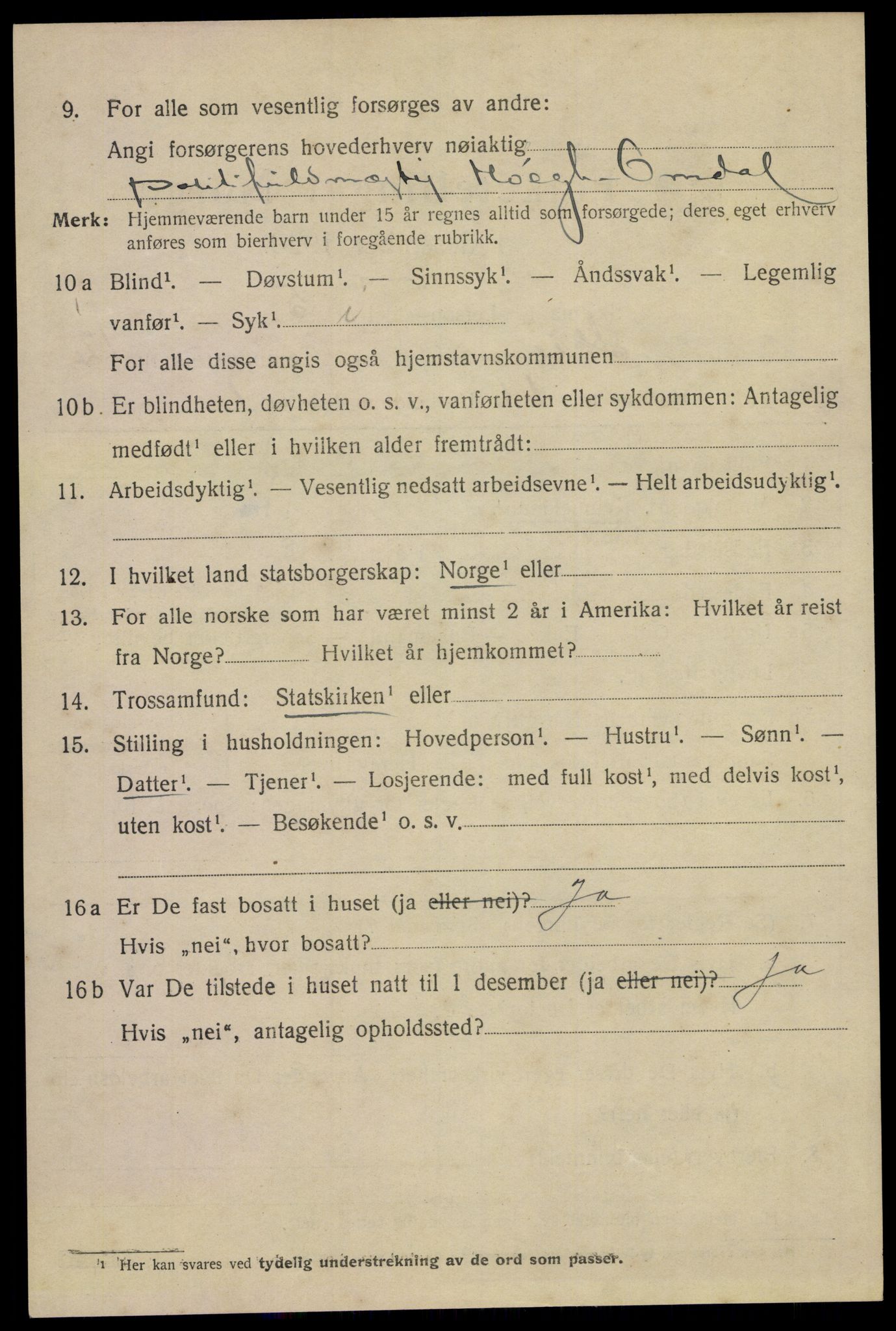 SAKO, 1920 census for Skien, 1920, p. 38399