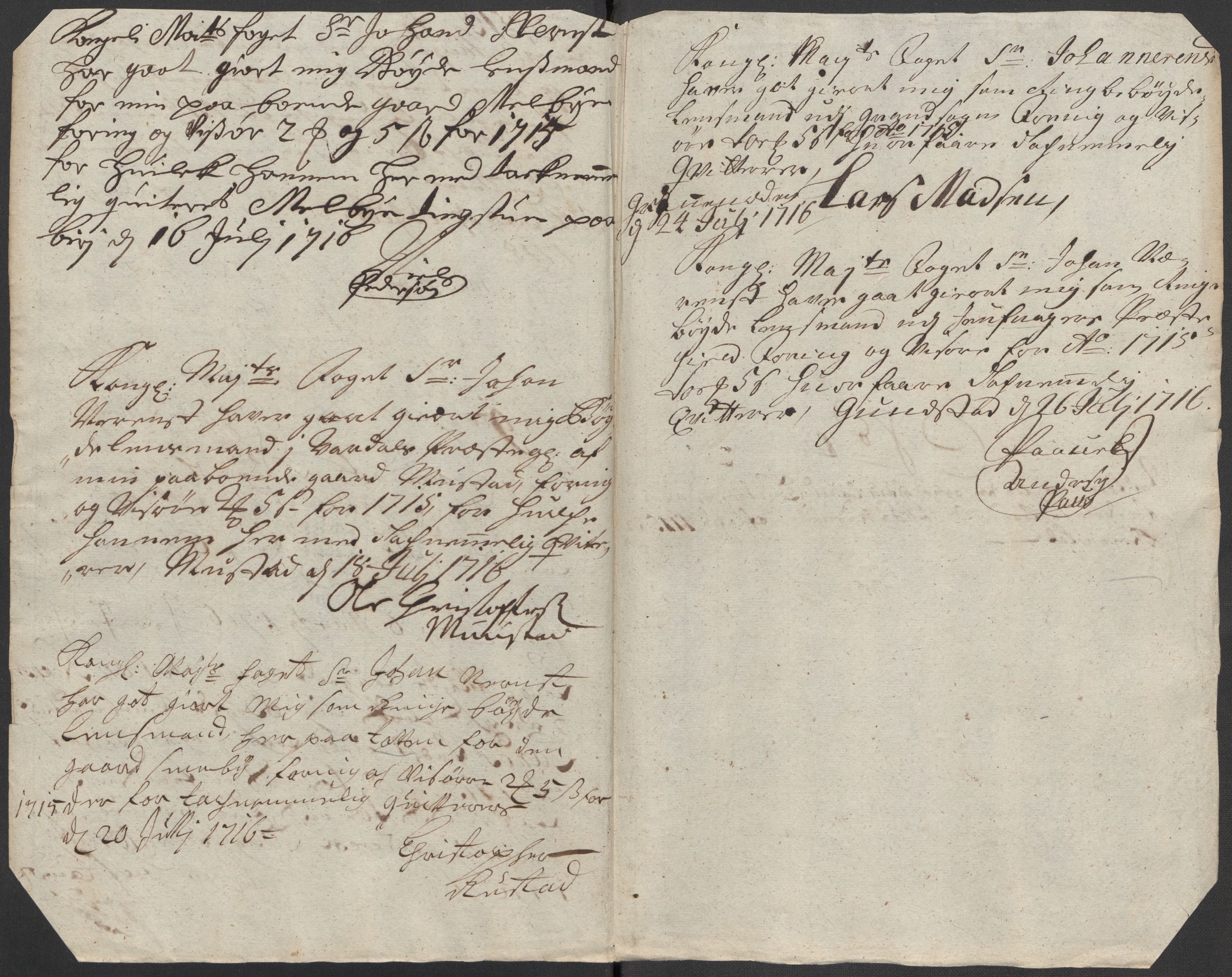 Rentekammeret inntil 1814, Reviderte regnskaper, Fogderegnskap, AV/RA-EA-4092/R18/L1314: Fogderegnskap Hadeland, Toten og Valdres, 1715, p. 375