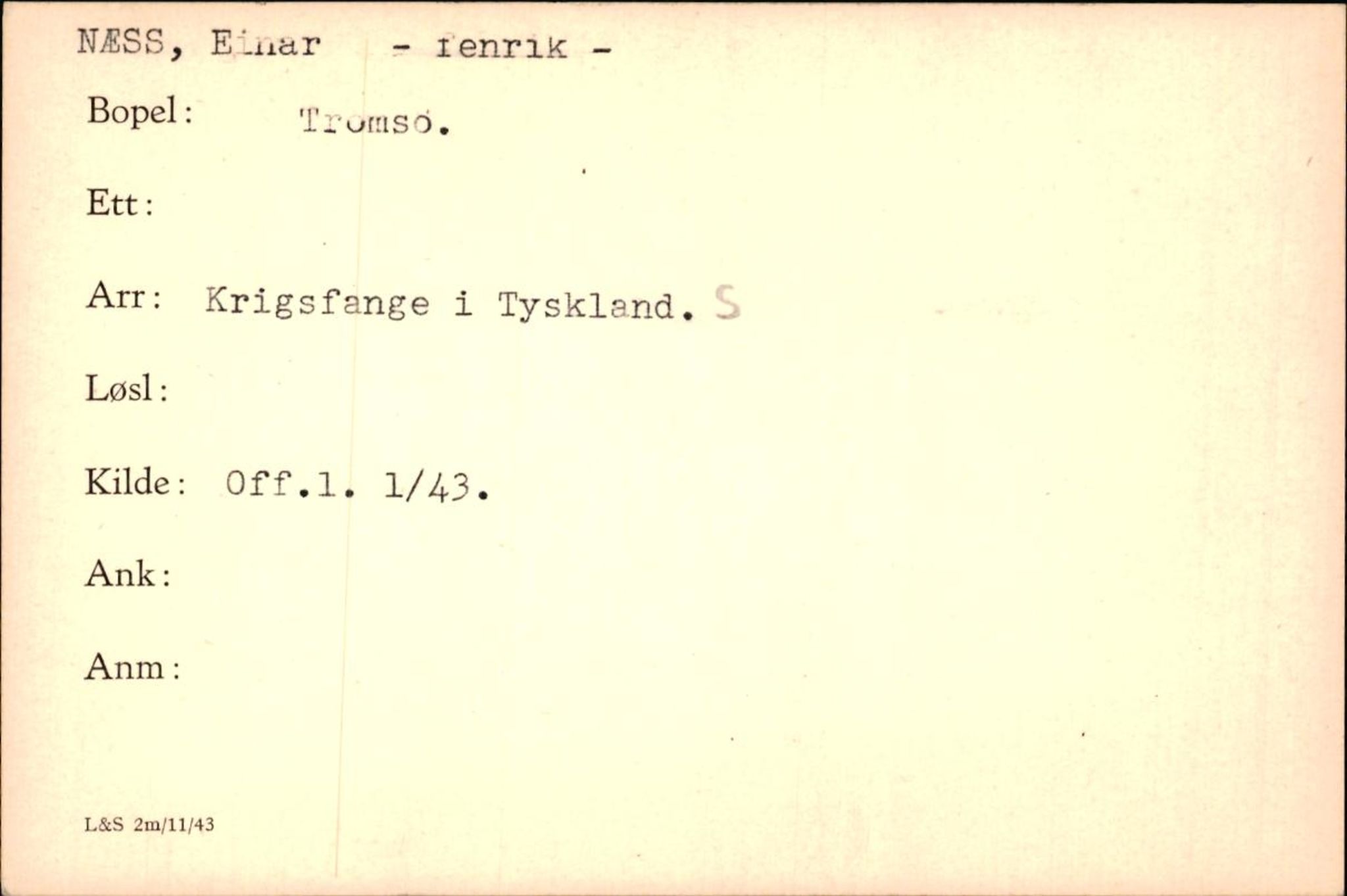 Forsvaret, Forsvarets krigshistoriske avdeling, AV/RA-RAFA-2017/Y/Yf/L0200: II-C-11-2102  -  Norske krigsfanger i Tyskland, 1940-1945, p. 797