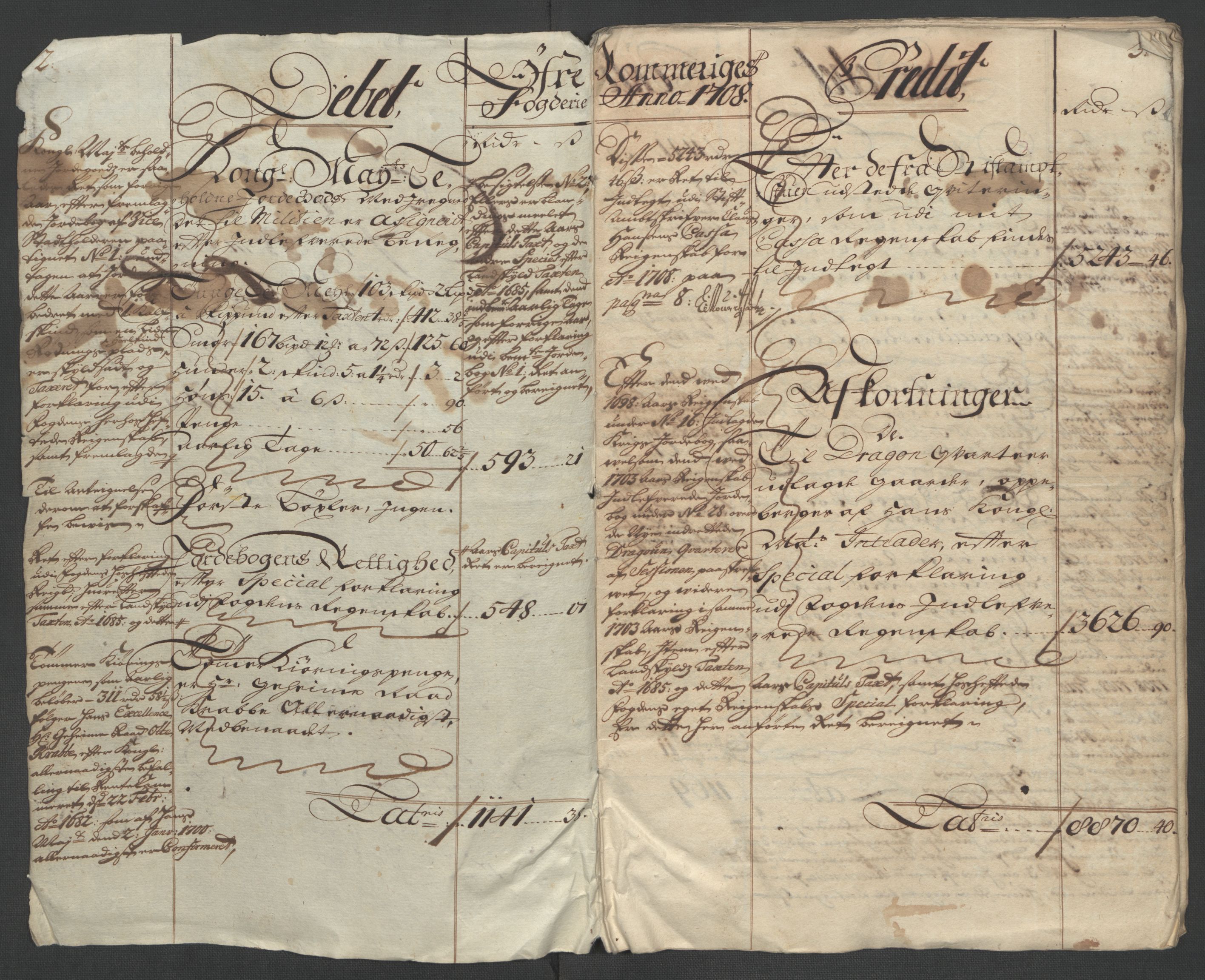 Rentekammeret inntil 1814, Reviderte regnskaper, Fogderegnskap, RA/EA-4092/R12/L0719: Fogderegnskap Øvre Romerike, 1708-1709, p. 4
