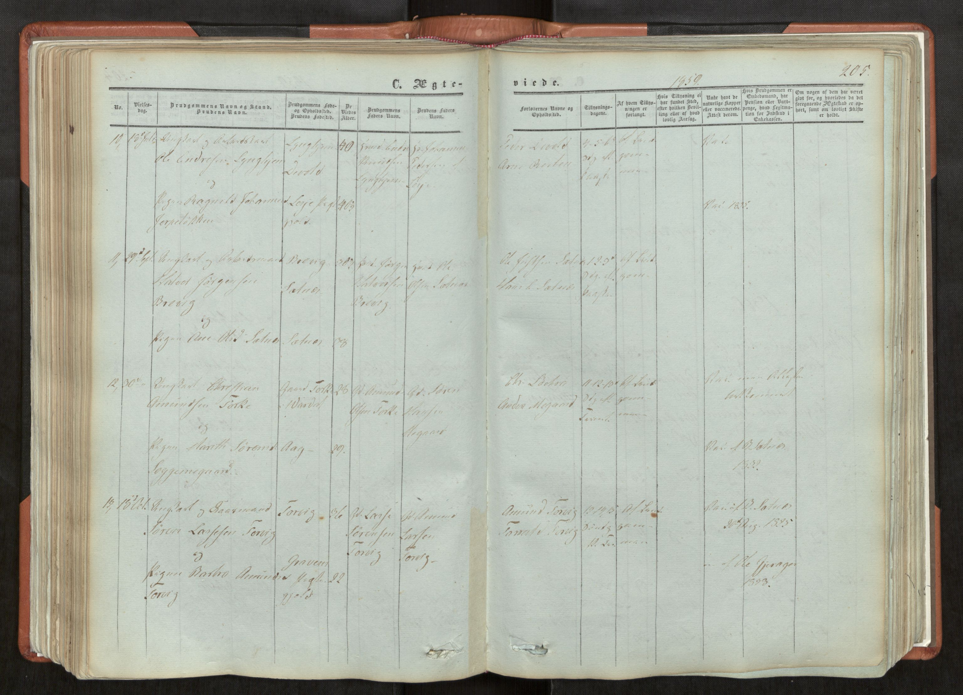 Ministerialprotokoller, klokkerbøker og fødselsregistre - Møre og Romsdal, AV/SAT-A-1454/544/L0572: Parish register (official) no. 544A05, 1854-1886, p. 205