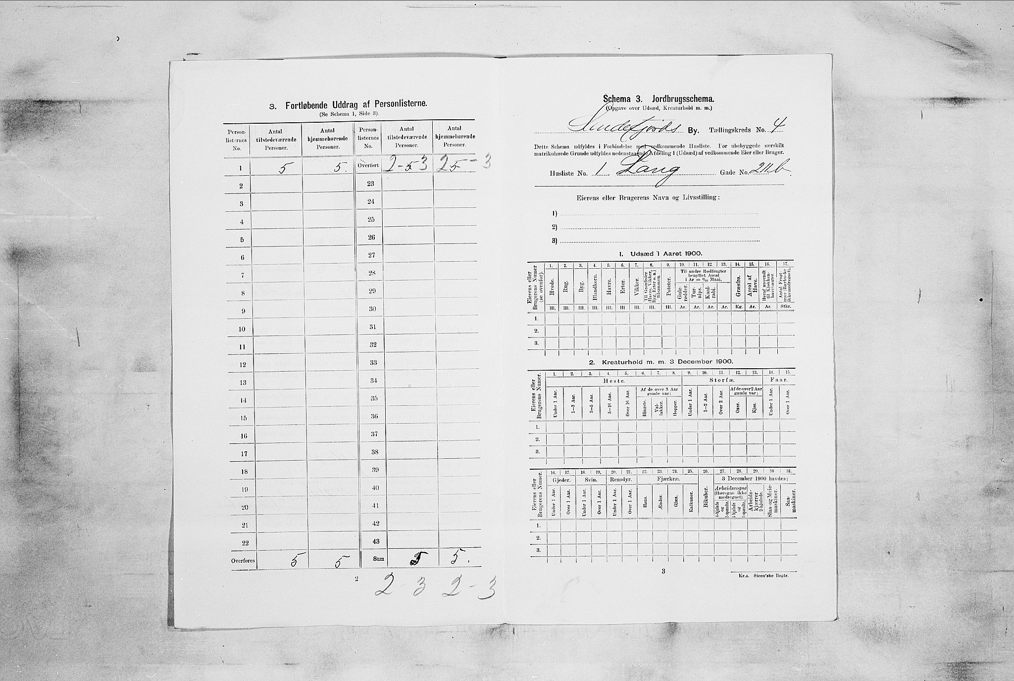 RA, 1900 census for Sandefjord, 1900, p. 997