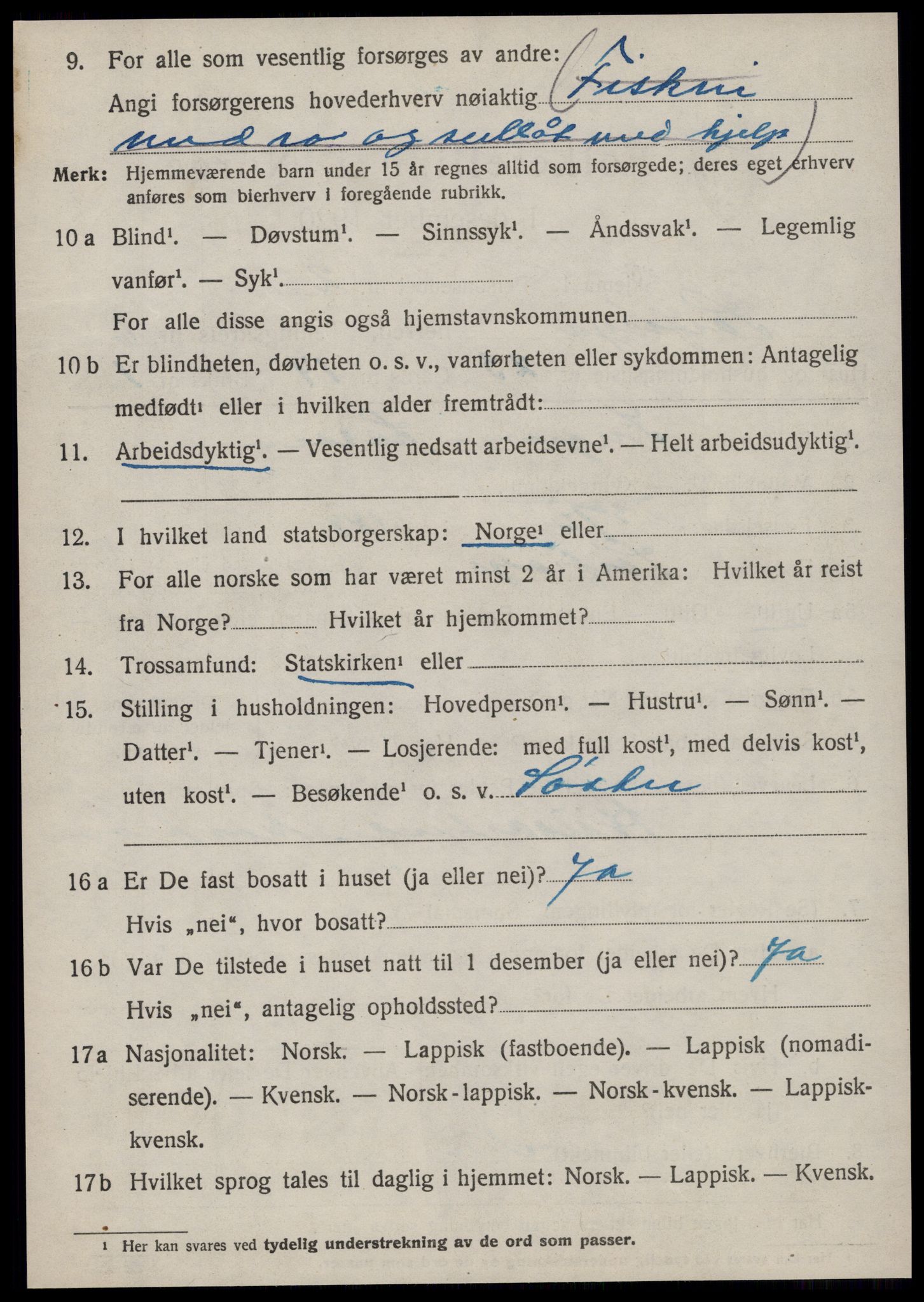 SAT, 1920 census for Sør-Frøya, 1920, p. 5440