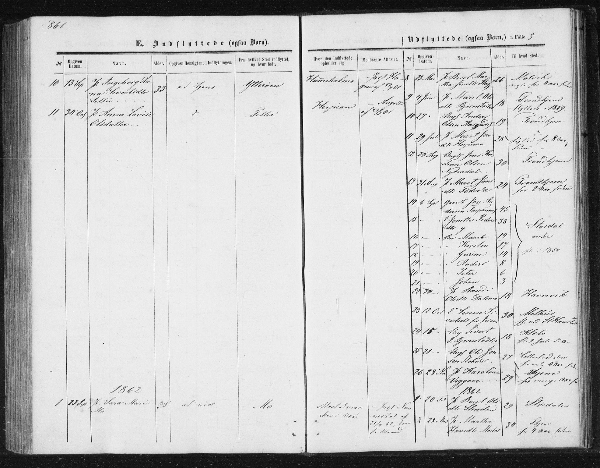 Ministerialprotokoller, klokkerbøker og fødselsregistre - Sør-Trøndelag, SAT/A-1456/616/L0408: Parish register (official) no. 616A05, 1857-1865, p. 5