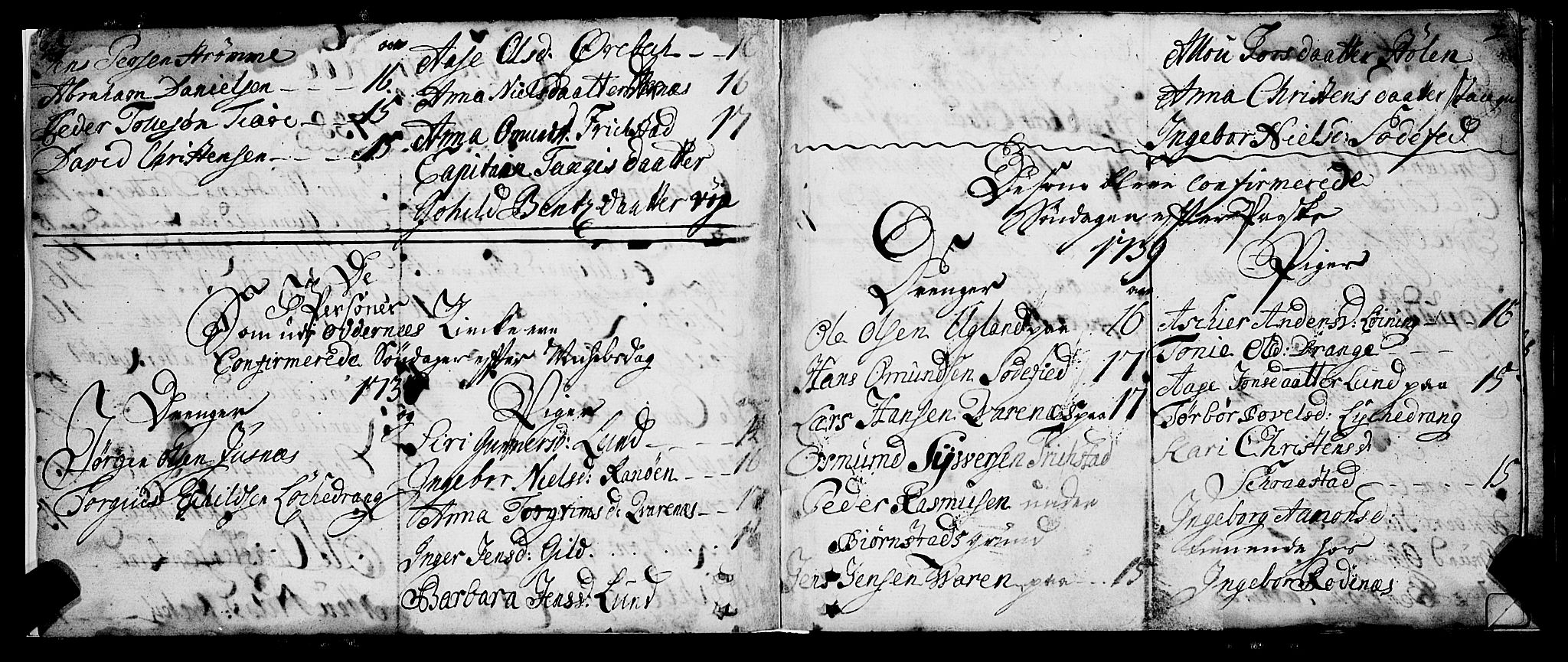 Oddernes sokneprestkontor, AV/SAK-1111-0033/F/Fa/Faa/L0003: Parish register (official) no. A 3, 1736-1795, p. 6-7