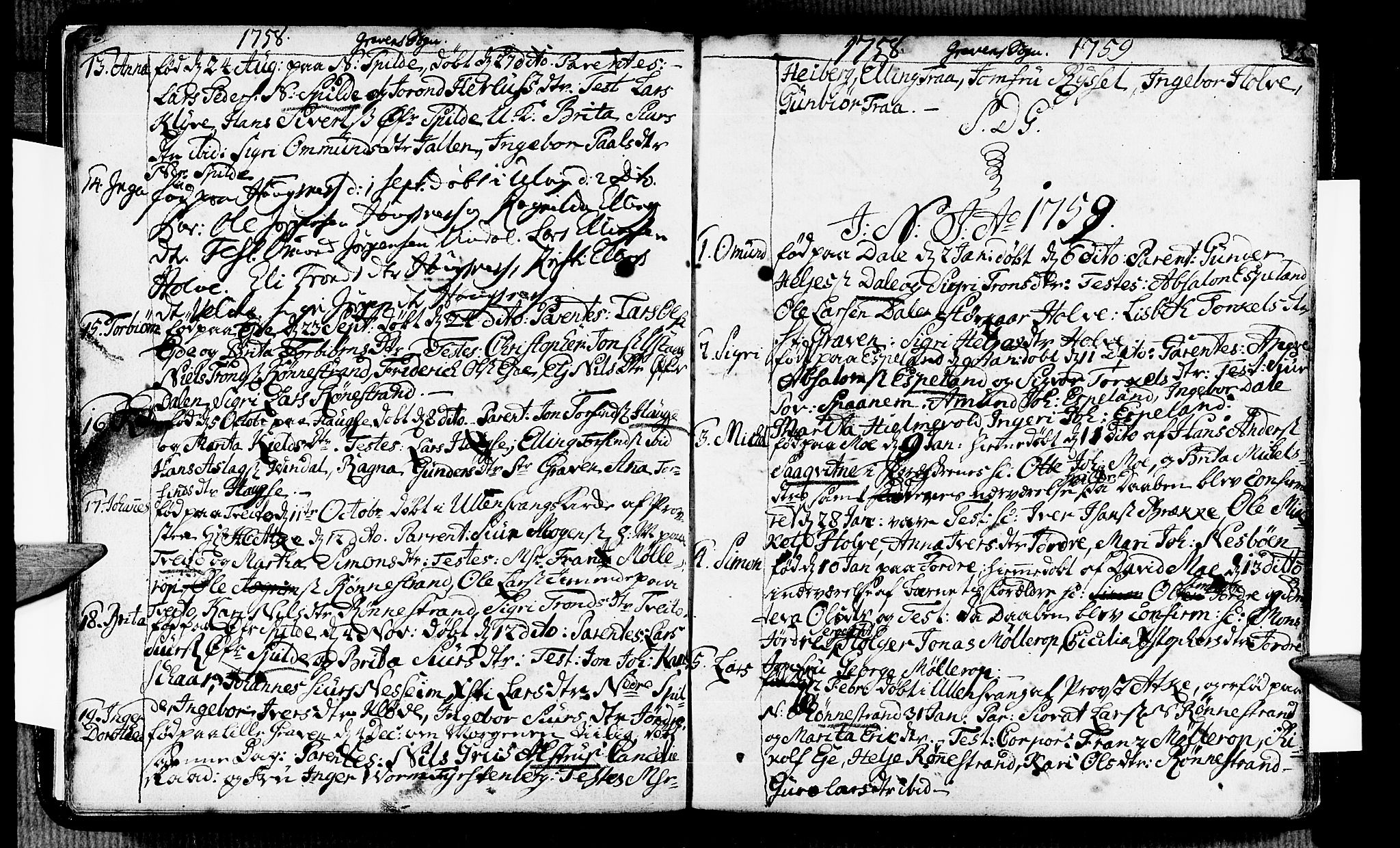 Ulvik sokneprestembete, SAB/A-78801/H/Haa: Parish register (official) no. A 6, 1743-1761, p. 52-53