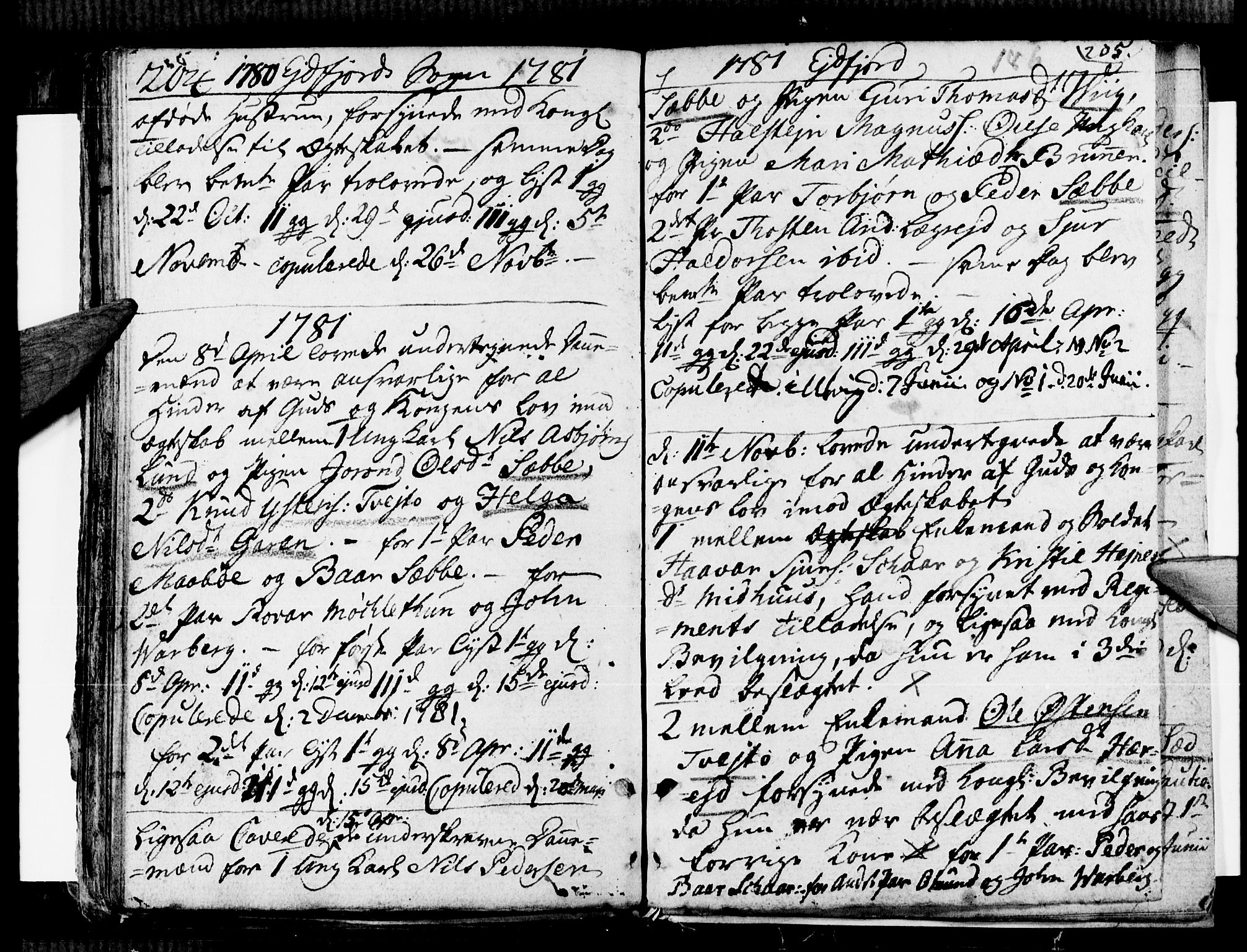 Ulvik sokneprestembete, SAB/A-78801/H/Haa: Parish register (official) no. A 9, 1743-1792, p. 186