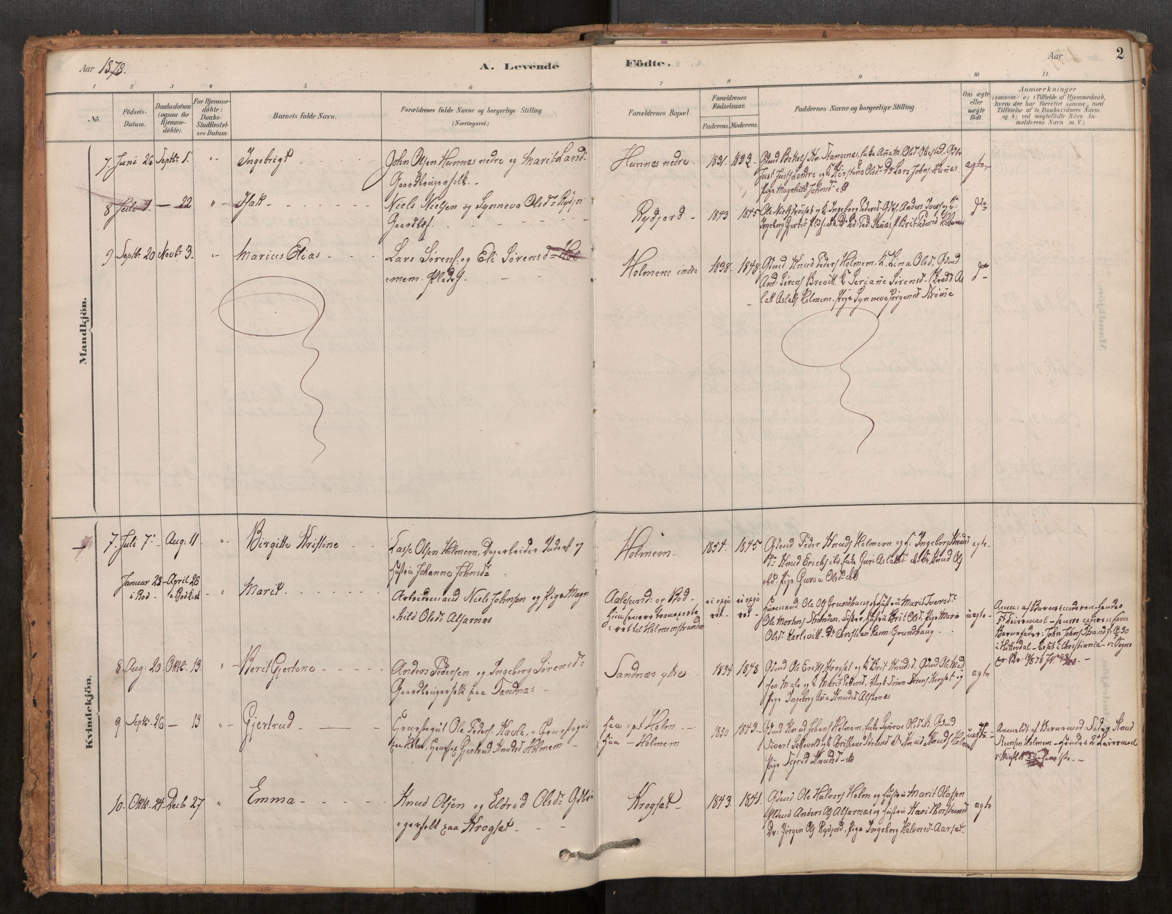 Ministerialprotokoller, klokkerbøker og fødselsregistre - Møre og Romsdal, AV/SAT-A-1454/548/L0615: Parish register (official) no. 548A02, 1878-1906, p. 2