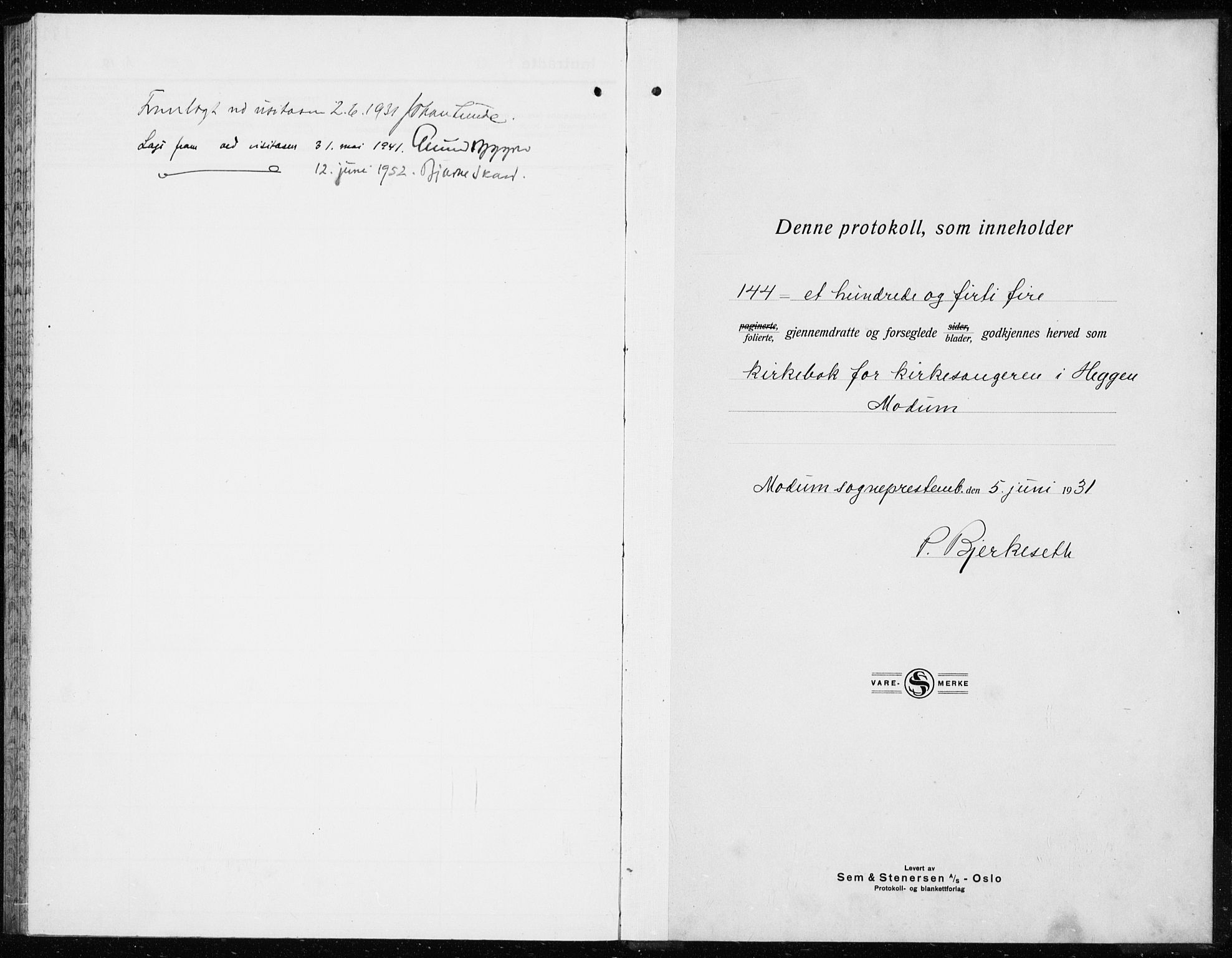 Modum kirkebøker, SAKO/A-234/G/Ga/L0013: Parish register (copy) no. I 13, 1925-1938