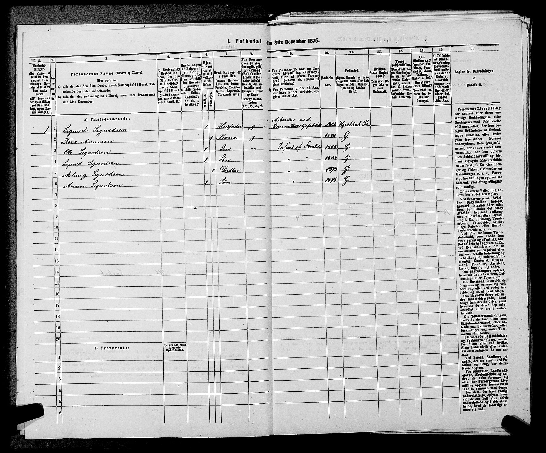 SAKO, 1875 census for 0824P Gransherad, 1875, p. 484