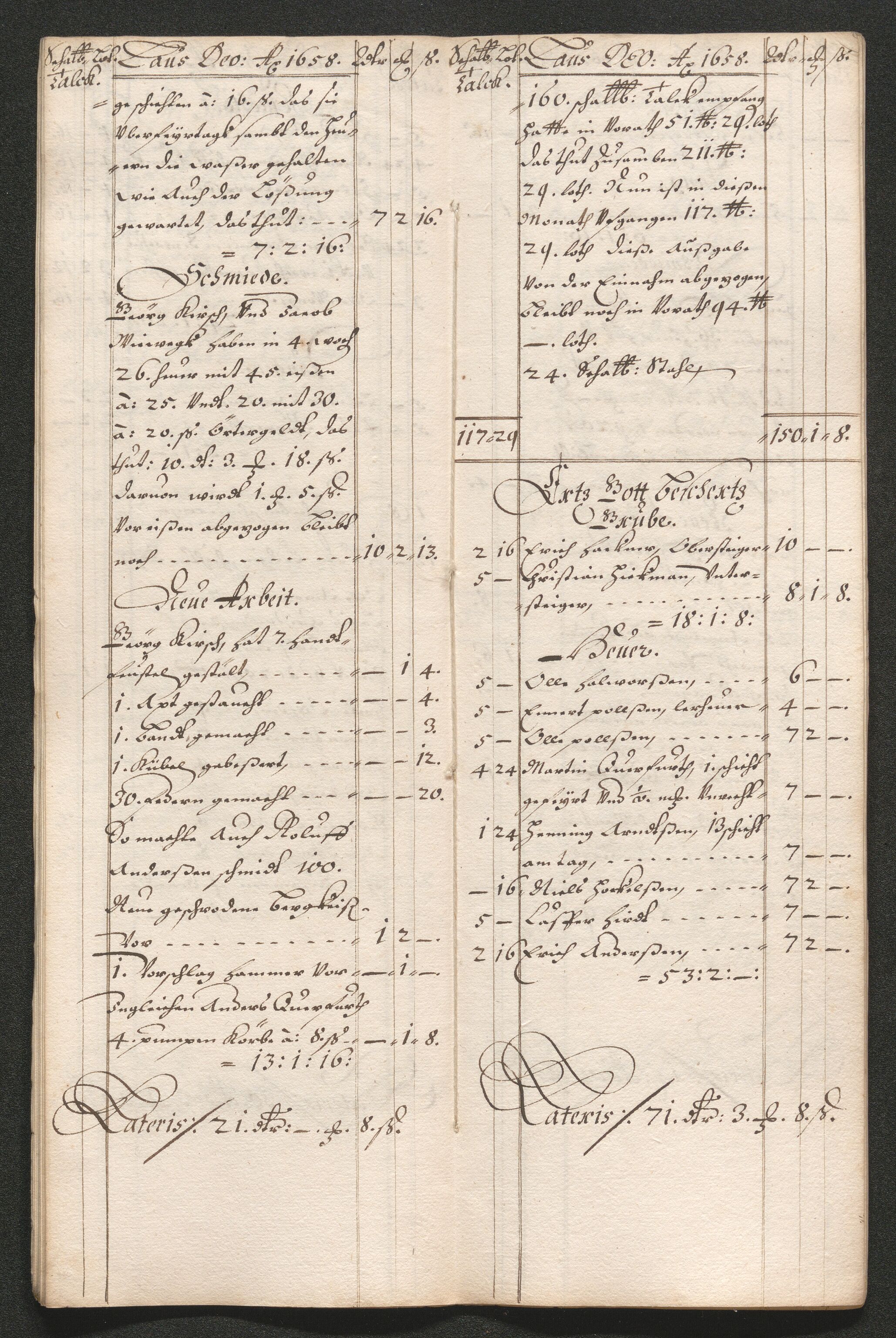 Kongsberg Sølvverk 1623-1816, SAKO/EA-3135/001/D/Dc/Dcd/L0033: Utgiftsregnskap for gruver m.m. , 1658, p. 134