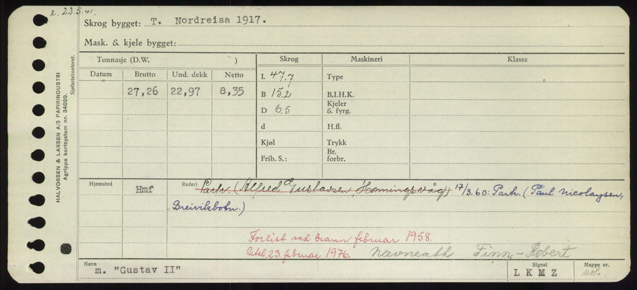 Sjøfartsdirektoratet med forløpere, Skipsmålingen, RA/S-1627/H/Hd/L0013: Fartøy, Gne-Gås, p. 469