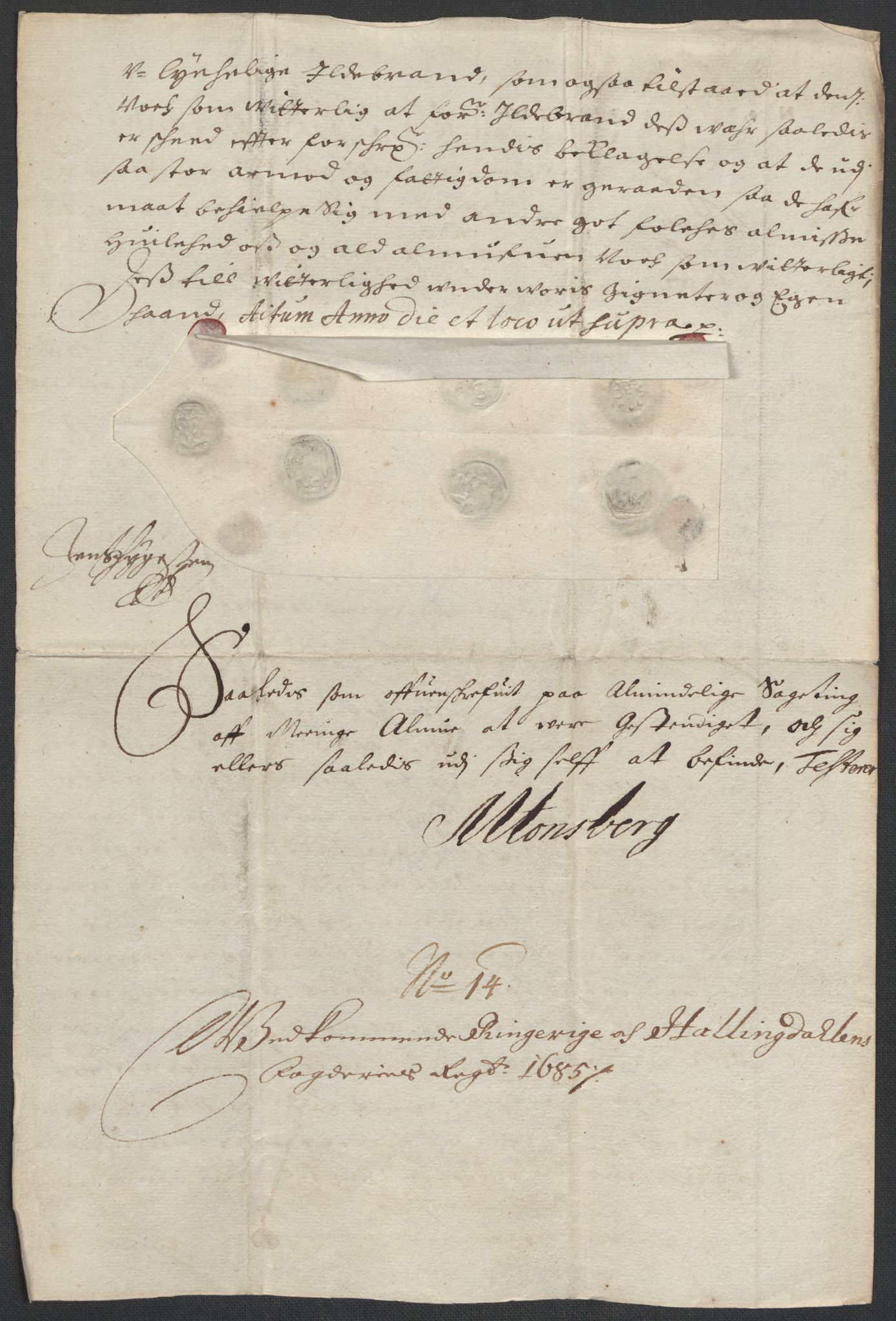 Rentekammeret inntil 1814, Reviderte regnskaper, Fogderegnskap, RA/EA-4092/R21/L1446: Fogderegnskap Ringerike og Hallingdal, 1683-1686, p. 407