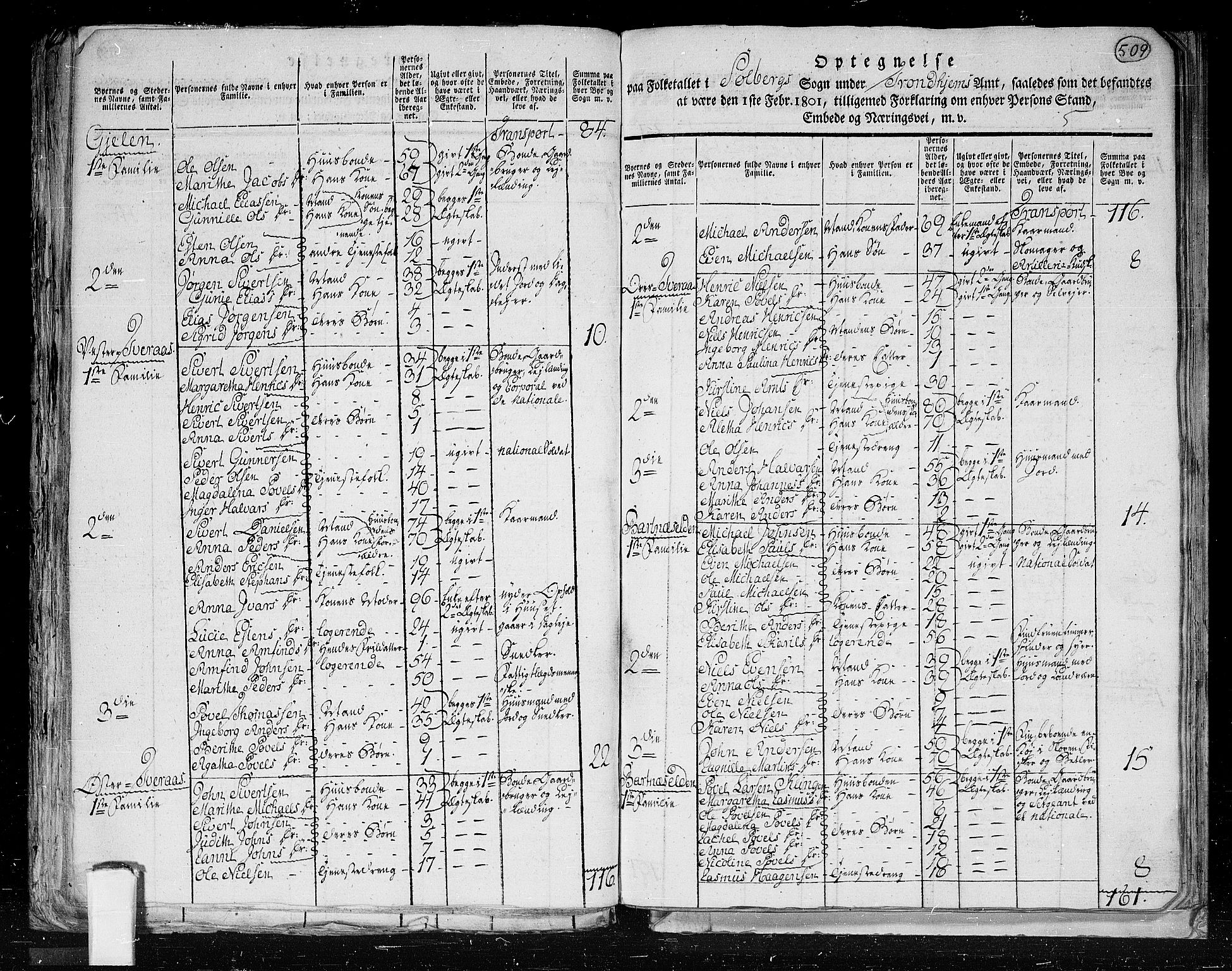 RA, 1801 census for 1727P Beitstad, 1801, p. 508b-509a