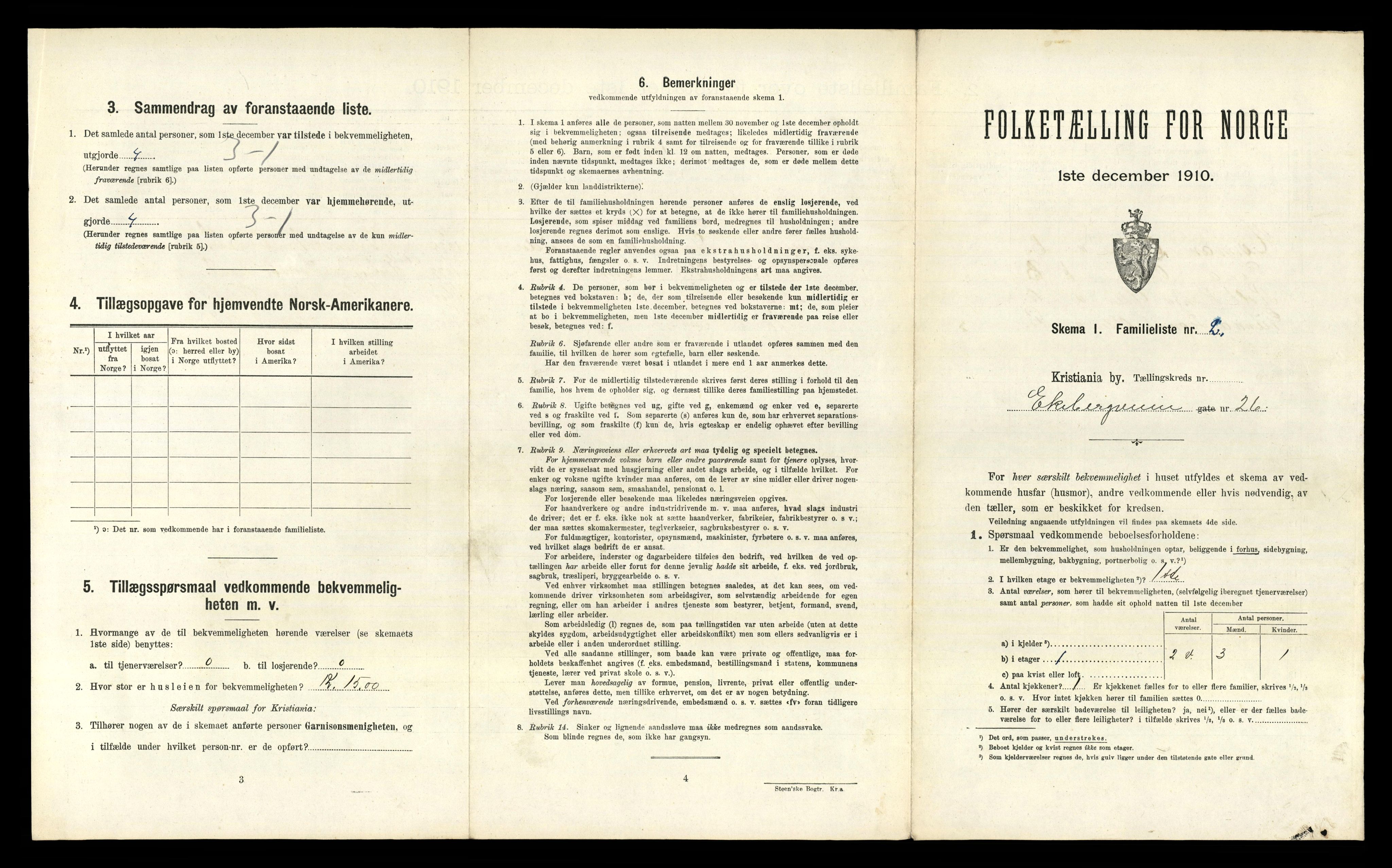 RA, 1910 census for Kristiania, 1910, p. 20199