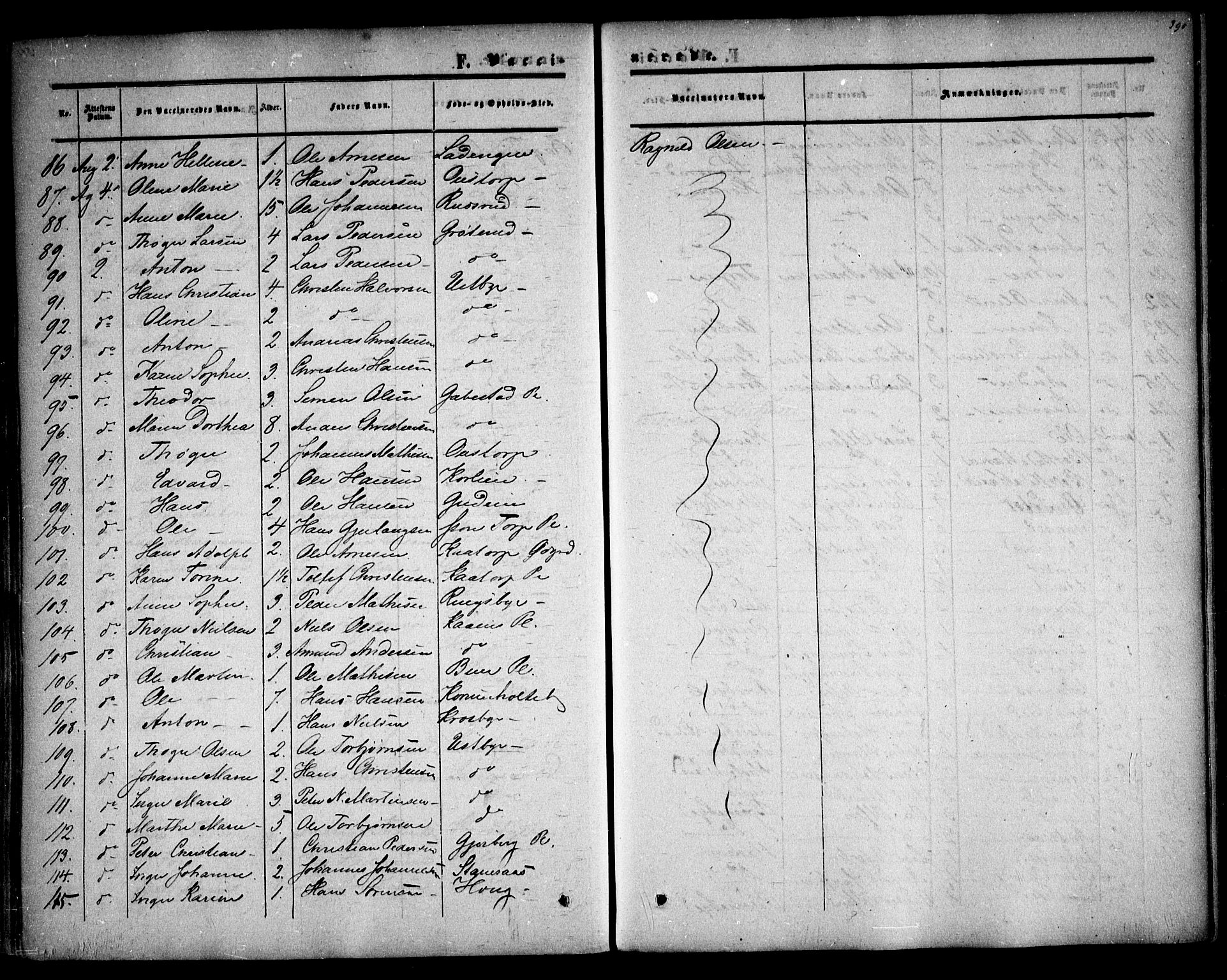 Rakkestad prestekontor Kirkebøker, AV/SAO-A-2008/F/Fa/L0009: Parish register (official) no. I 9, 1850-1856, p. 390