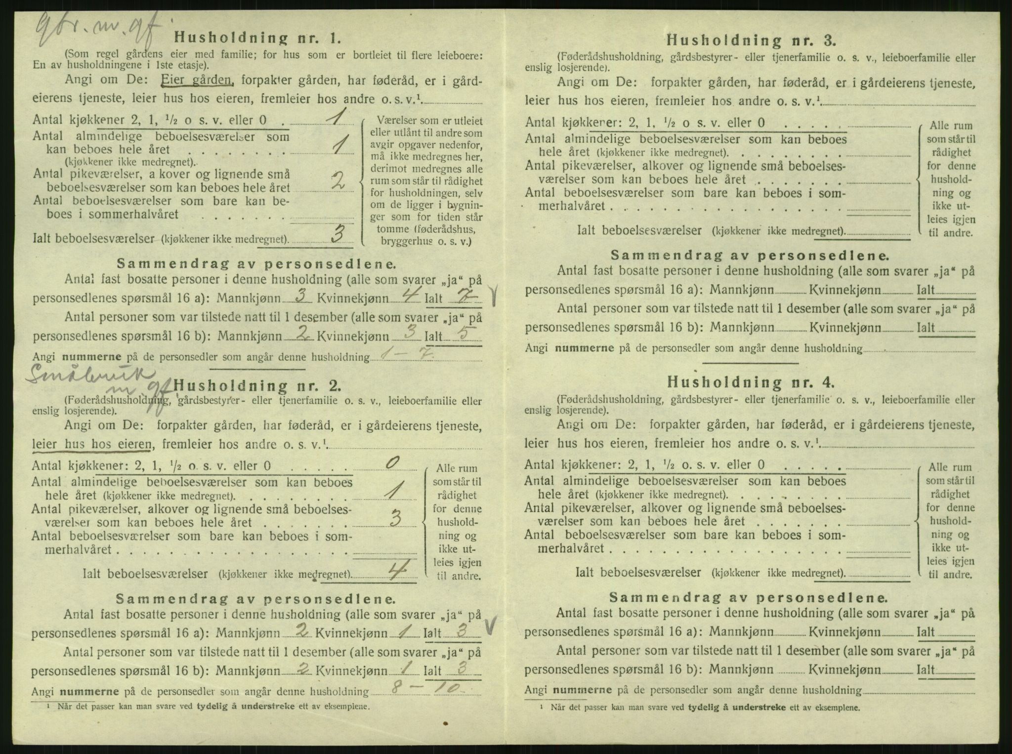 SAT, 1920 census for Hattfjelldal, 1920, p. 389