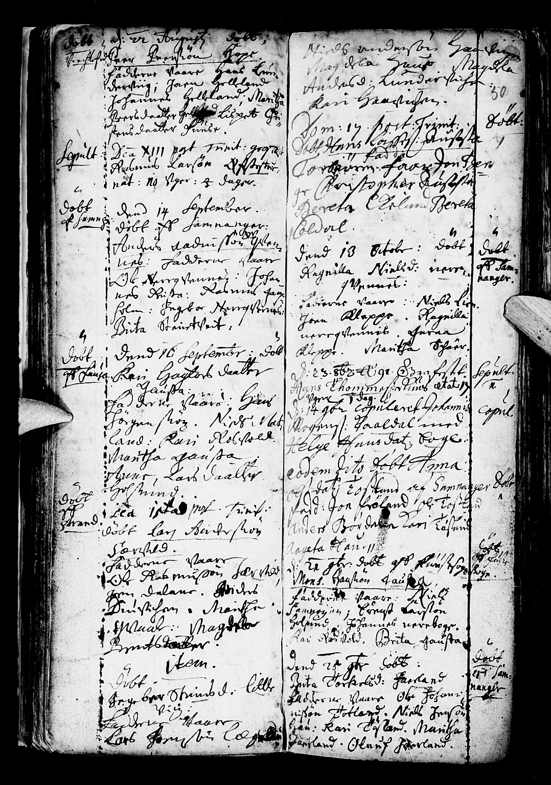 Os sokneprestembete, SAB/A-99929: Parish register (official) no. A 6, 1669-1719, p. 50