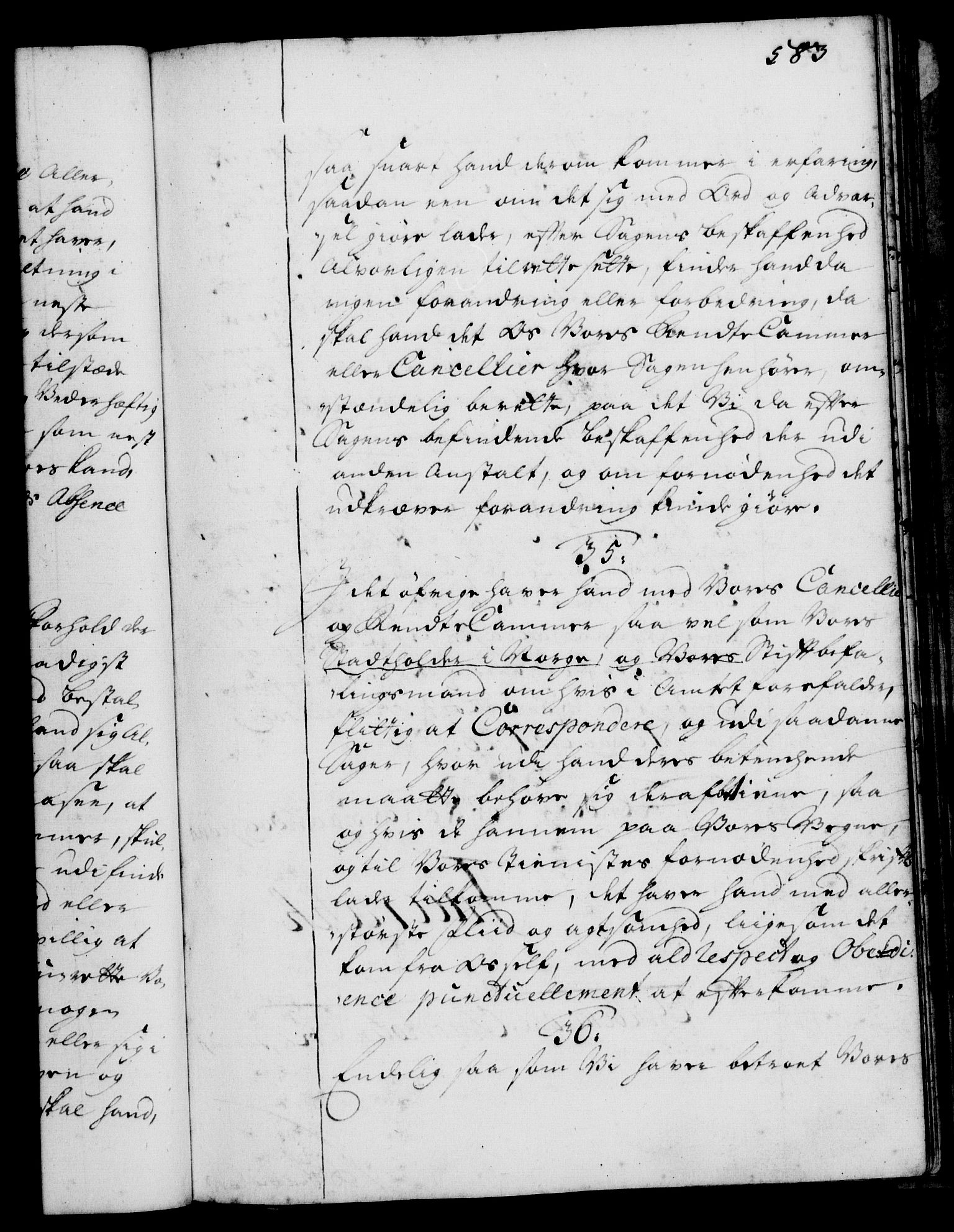 Rentekammeret, Kammerkanselliet, RA/EA-3111/G/Gg/Ggi/L0001: Norsk instruksjonsprotokoll med register (merket RK 53.34), 1720-1729, p. 583