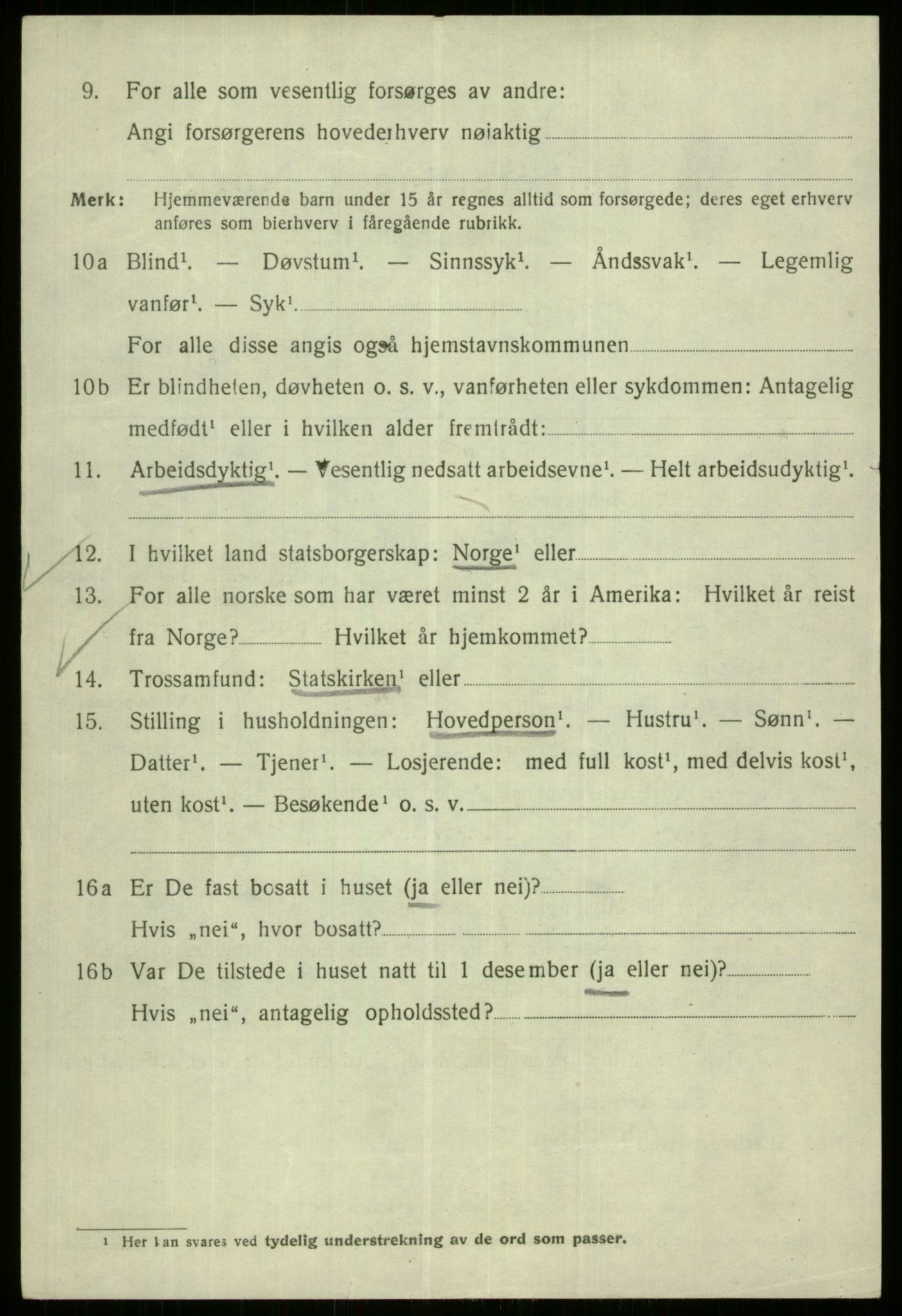 SAB, 1920 census for Bergen, 1920, p. 236131