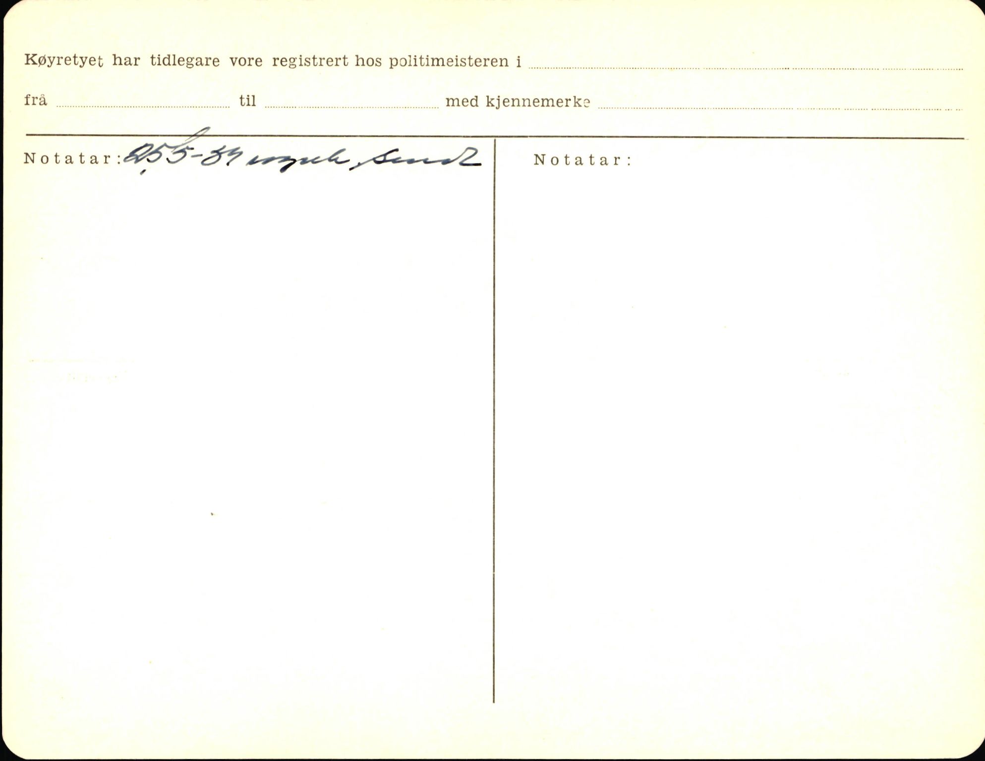 Statens vegvesen, Sogn og Fjordane vegkontor, AV/SAB-A-5301/4/F/L0003: Registerkort utmeldte Fjordane S1000-2499, 1930-1961, p. 73