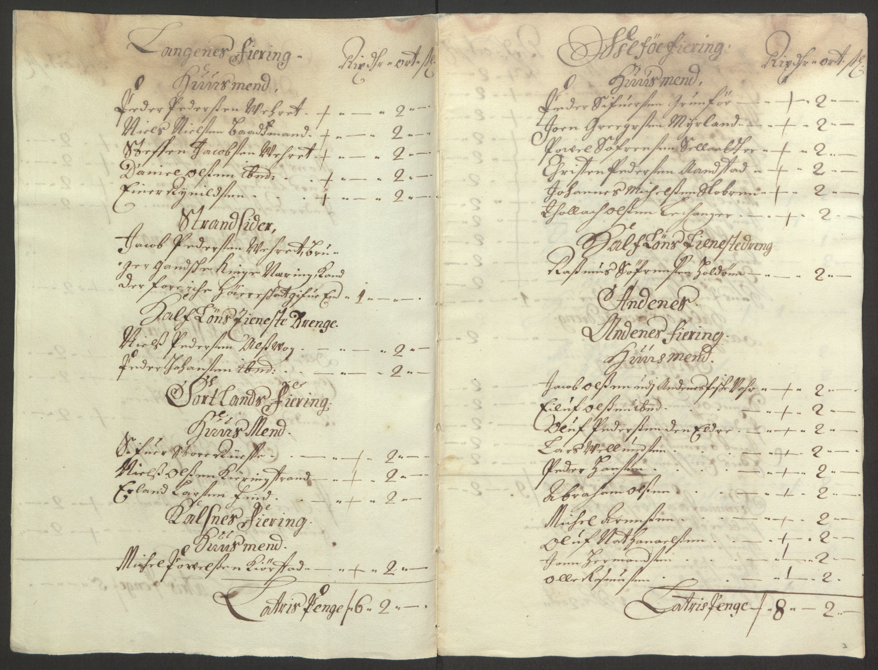 Rentekammeret inntil 1814, Reviderte regnskaper, Fogderegnskap, AV/RA-EA-4092/R67/L4677: Fogderegnskap Vesterålen, Andenes og Lofoten, 1694-1695, p. 55