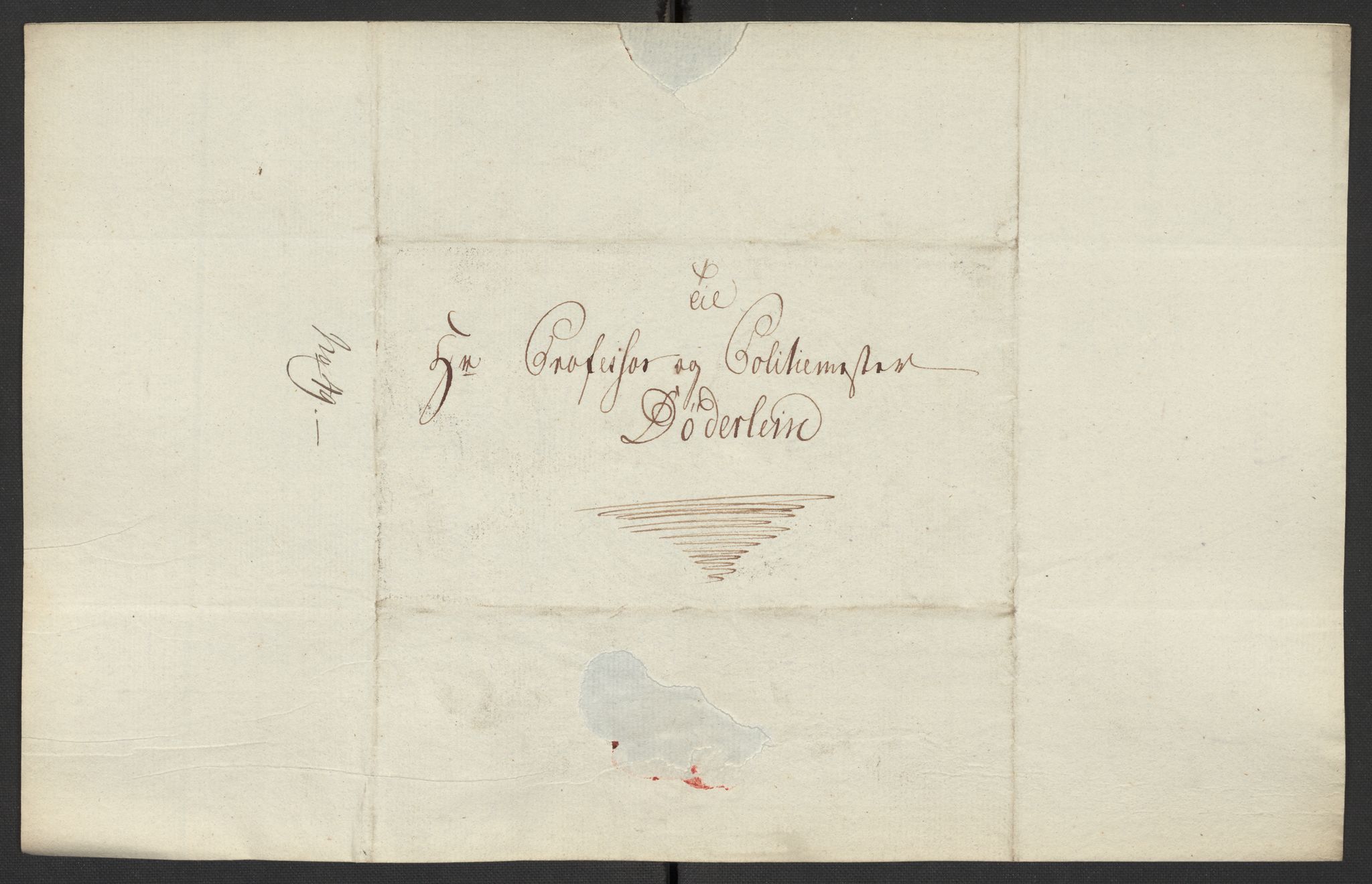 Oslo politidistrikt, AV/SAO-A-10085/D/Da/L0003: Innkomne brev, pro memoria m.v., 1781, p. 92