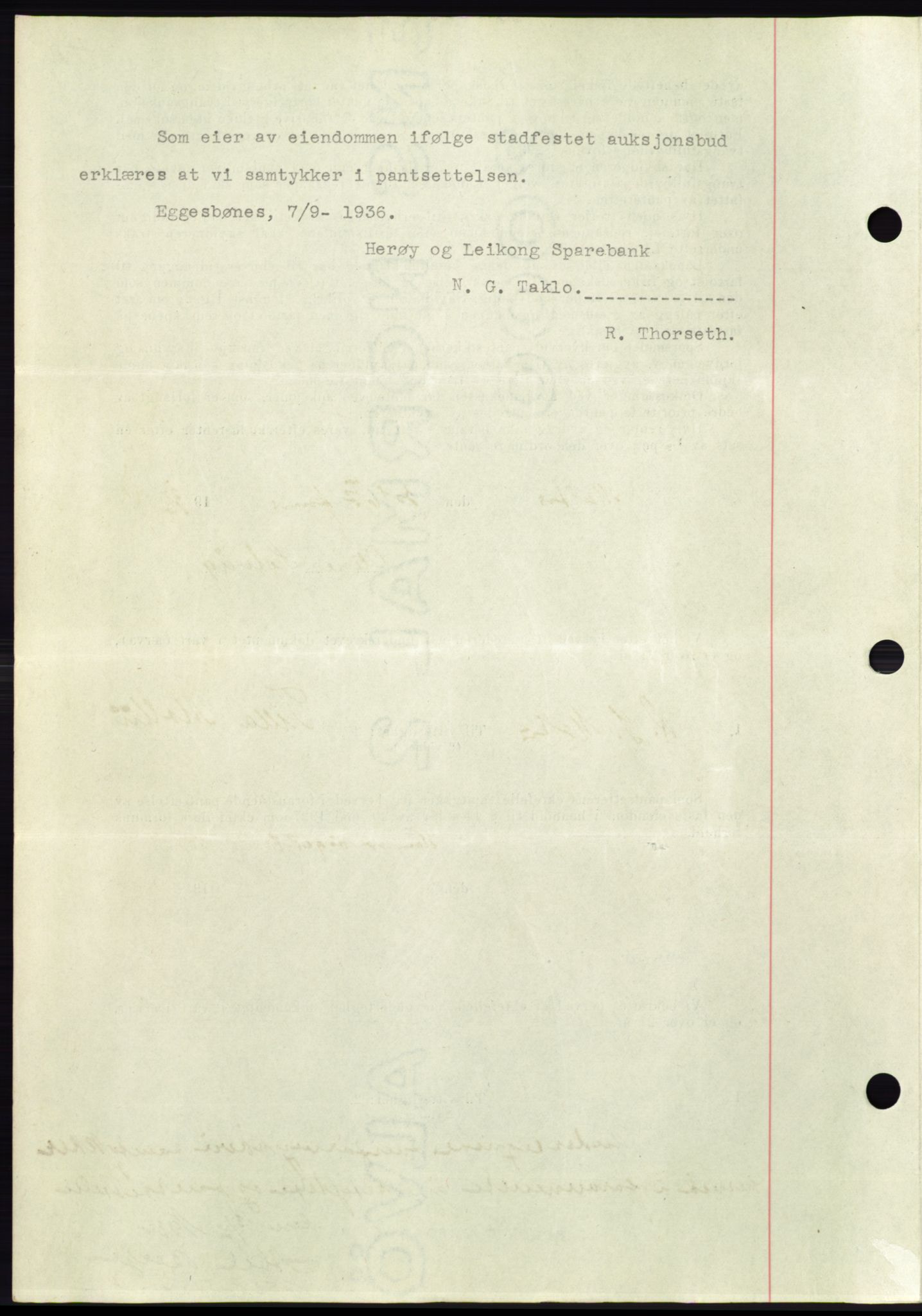 Søre Sunnmøre sorenskriveri, AV/SAT-A-4122/1/2/2C/L0062: Mortgage book no. 56, 1936-1937, Diary no: : 1738/1936