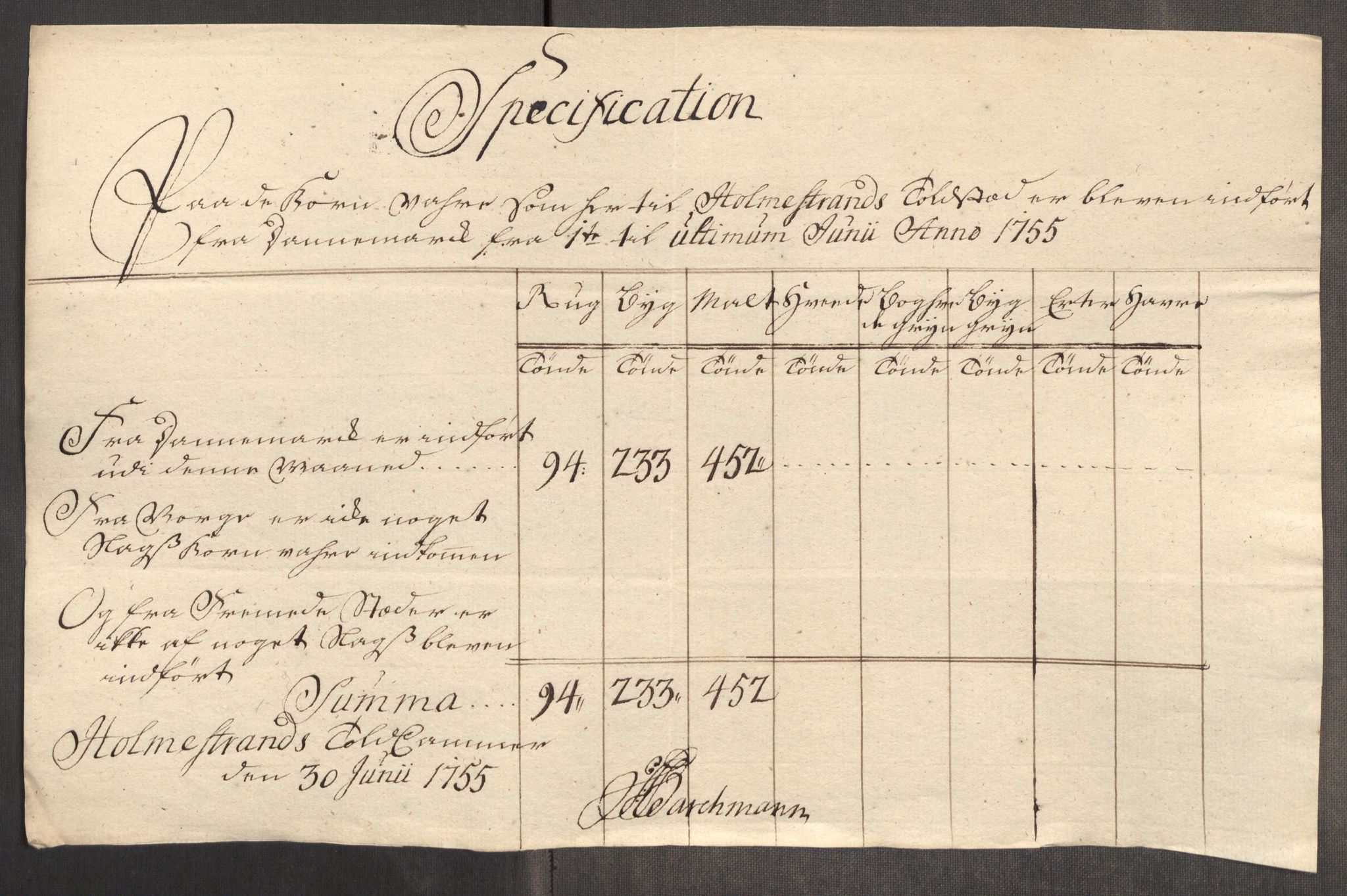 Rentekammeret inntil 1814, Realistisk ordnet avdeling, AV/RA-EA-4070/Oe/L0005: [Ø1]: Priskuranter, 1753-1757, p. 459